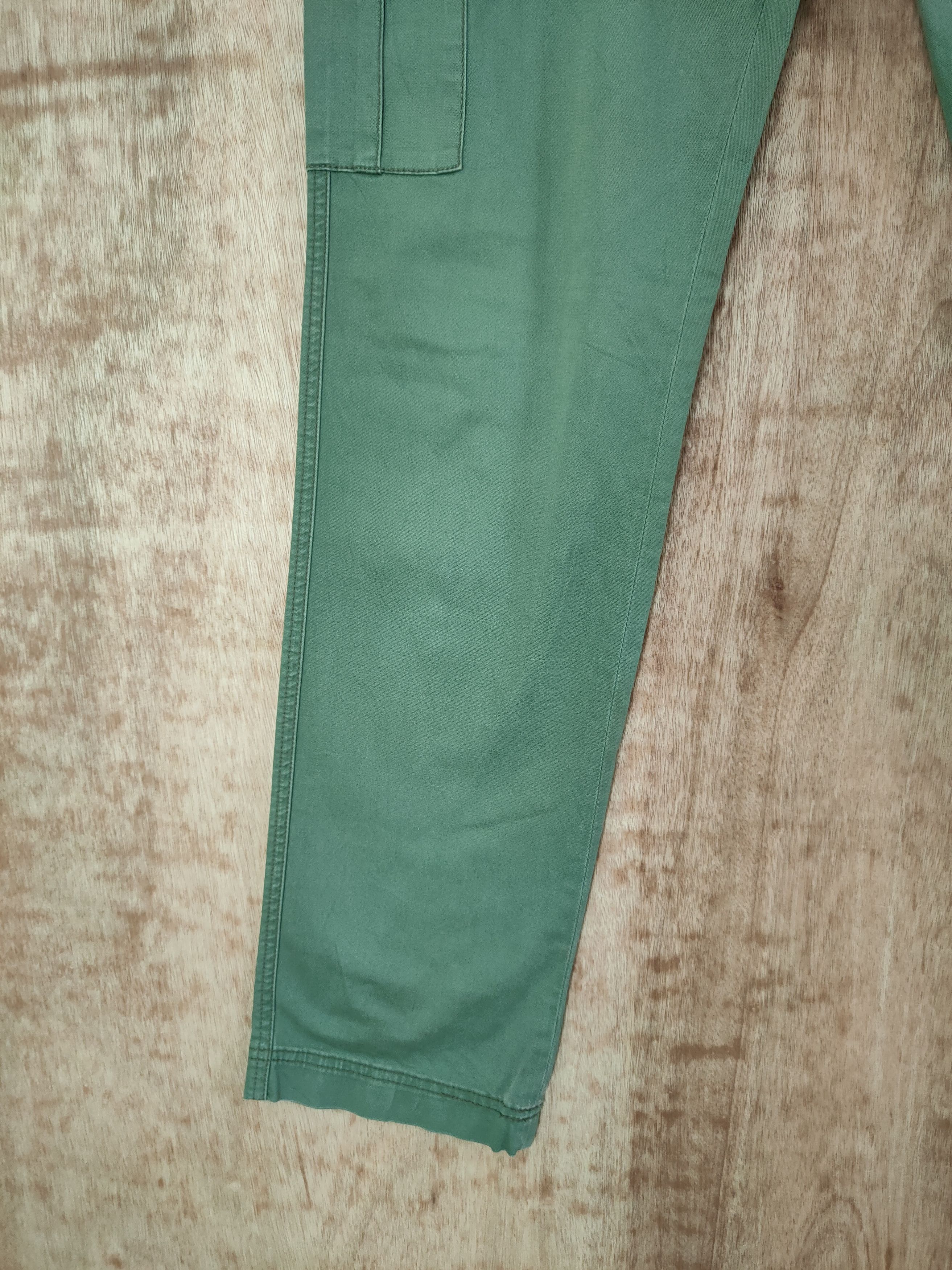 Japanese Brand DL Global work japan green utility cargo pants #46-297 Size US 31 - 3 Thumbnail