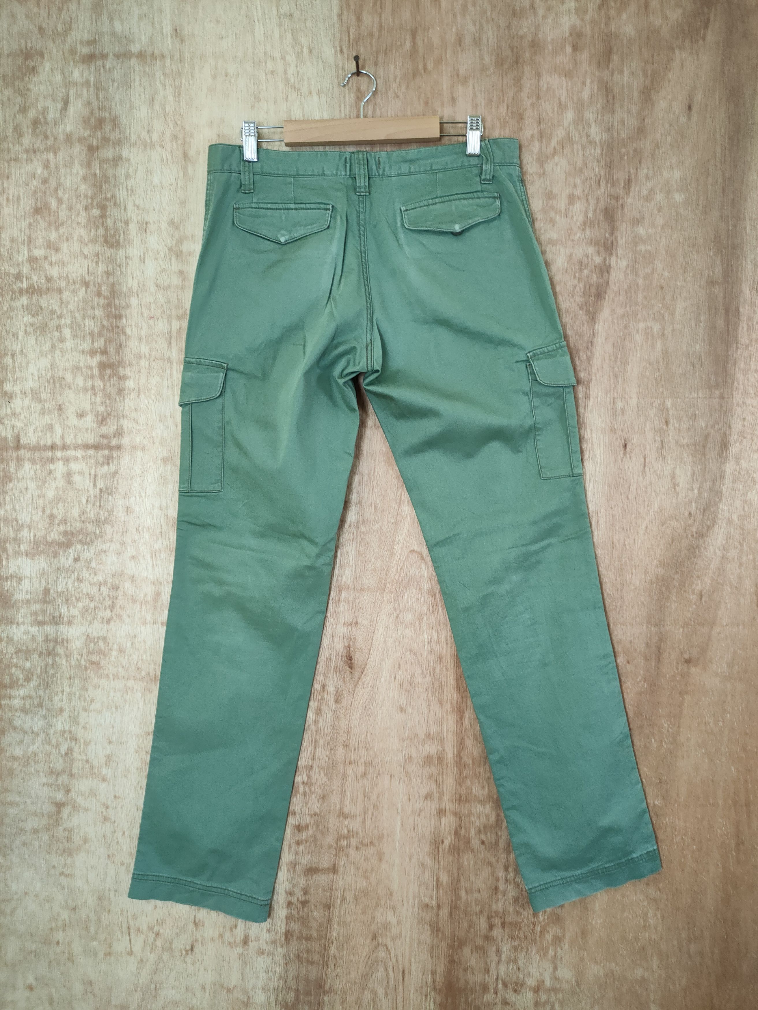 Japanese Brand DL Global work japan green utility cargo pants #46-297 Size US 31 - 6 Thumbnail