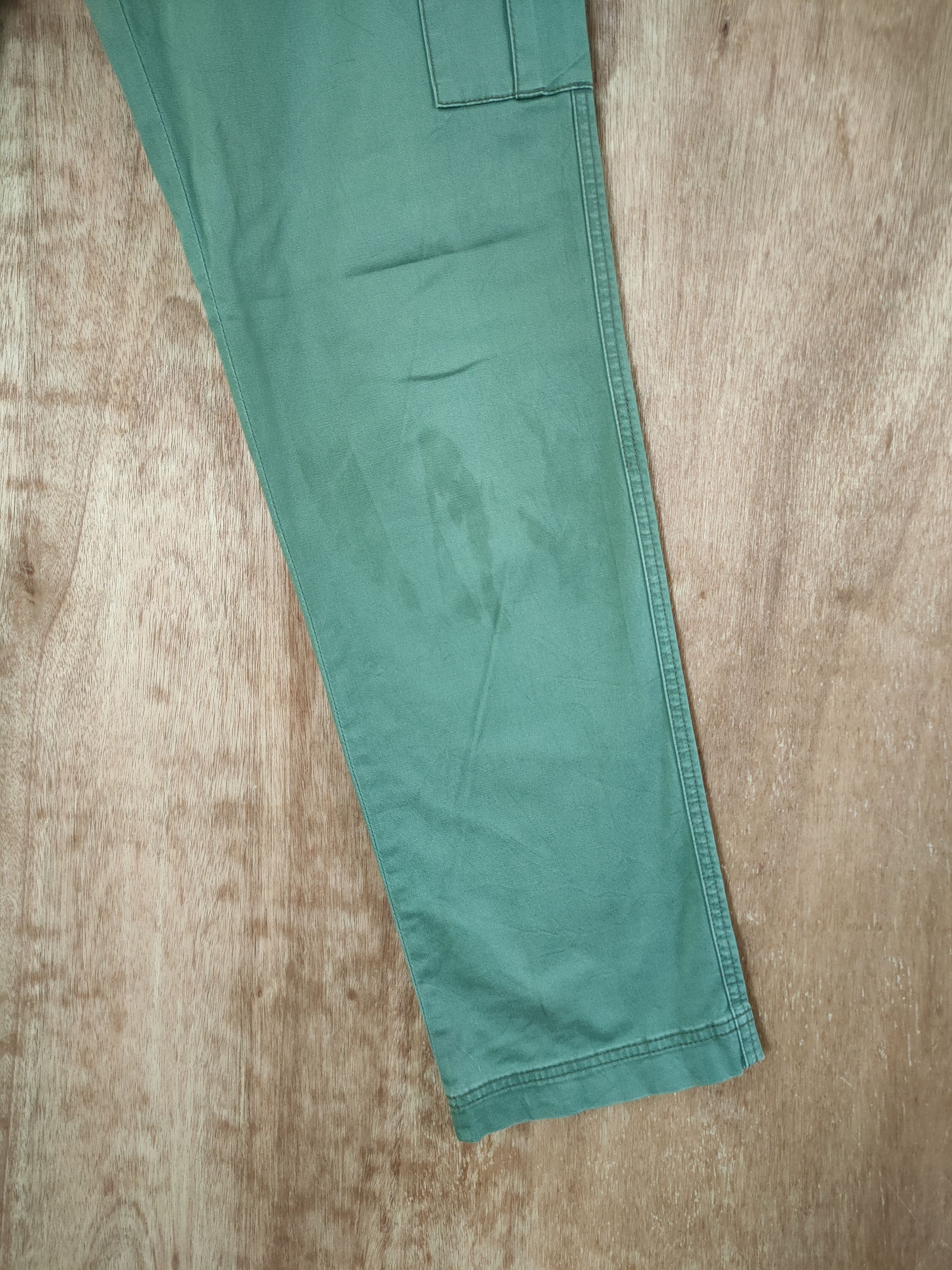 Japanese Brand DL Global work japan green utility cargo pants #46-297 Size US 31 - 2 Thumbnail