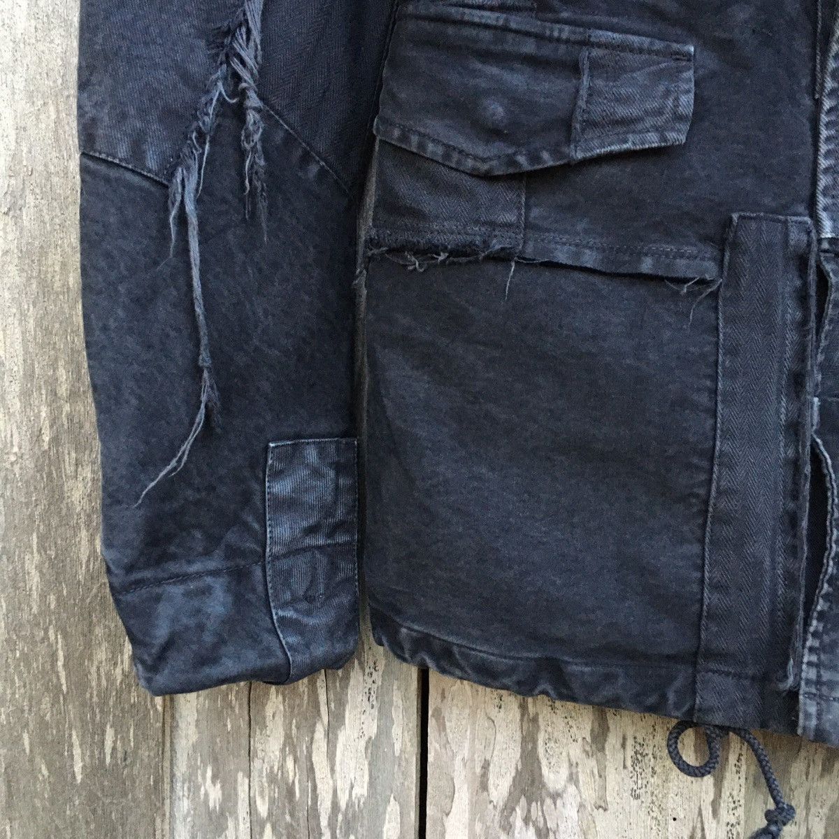 Japanese Brand × Vintage Vintage Deconstructed Punk Rare Patchwork Jacket Size US S / EU 44-46 / 1 - 5 Thumbnail