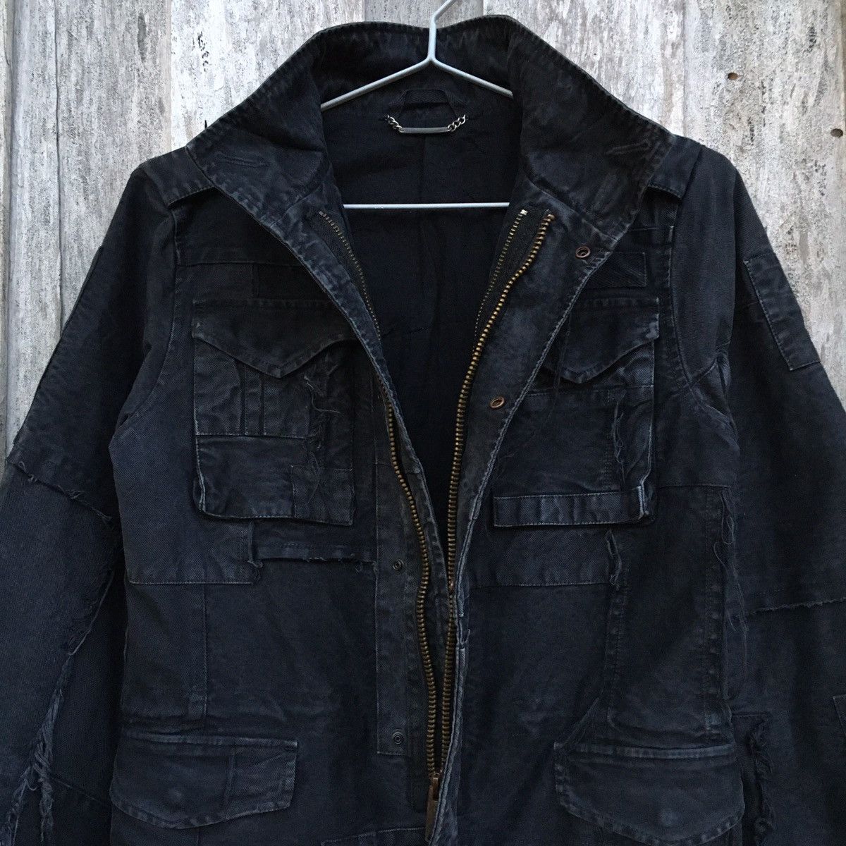 Japanese Brand × Vintage Vintage Deconstructed Punk Rare Patchwork Jacket Size US S / EU 44-46 / 1 - 6 Thumbnail