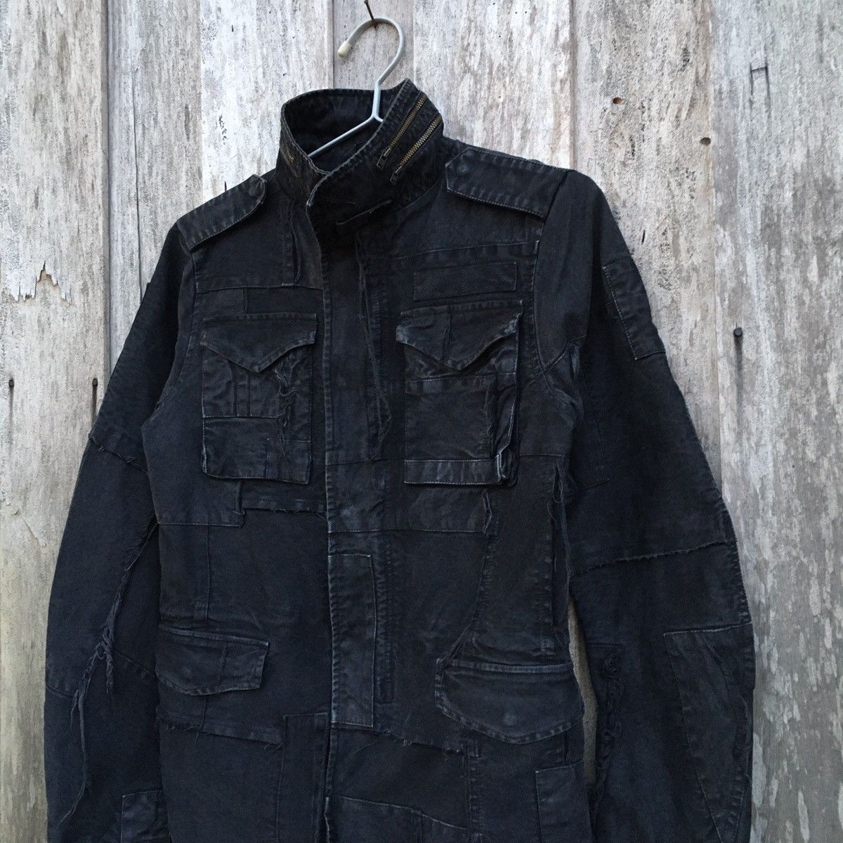 Japanese Brand × Vintage Vintage Deconstructed Punk Rare Patchwork Jacket Size US S / EU 44-46 / 1 - 3 Thumbnail