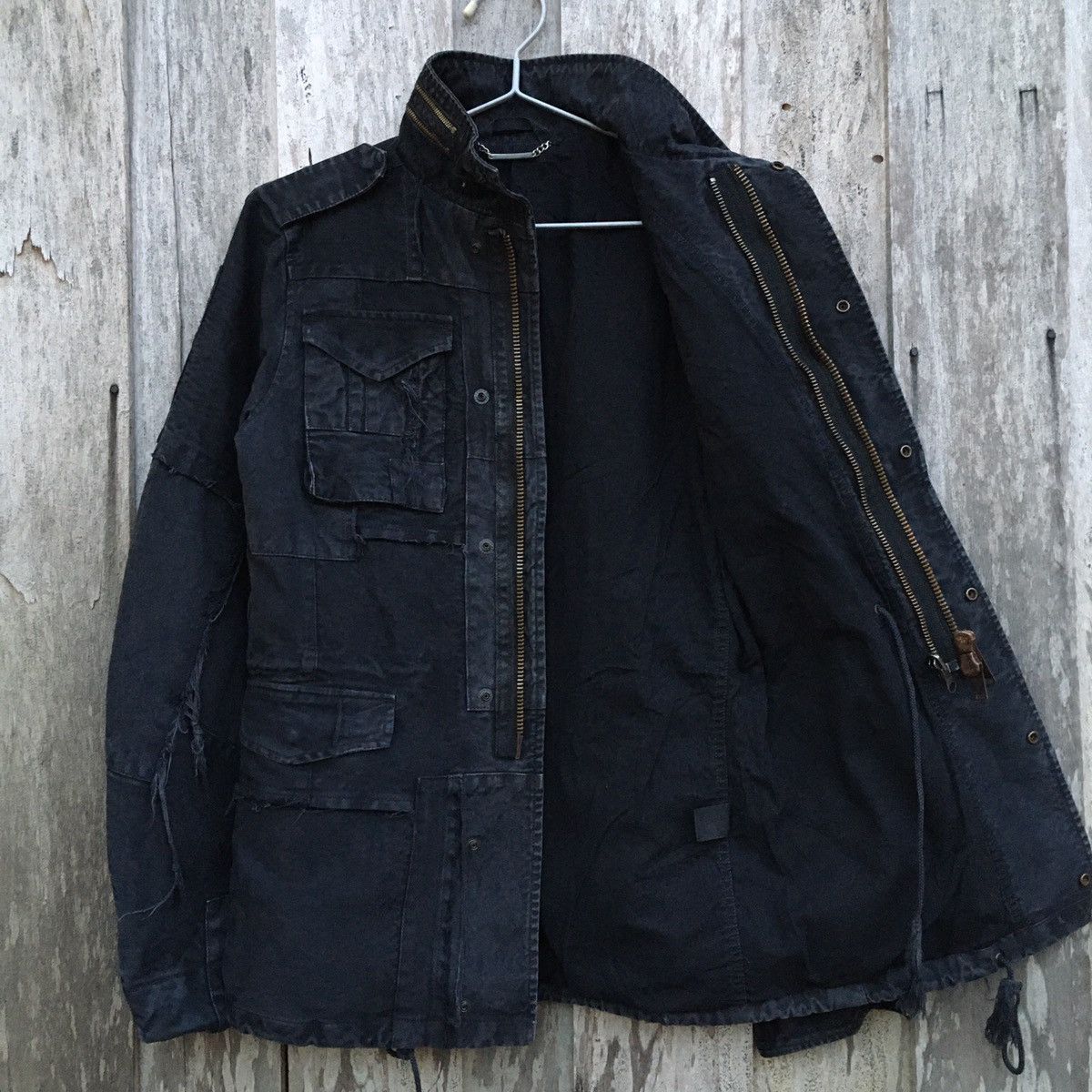 Japanese Brand × Vintage Vintage Deconstructed Punk Rare Patchwork Jacket Size US S / EU 44-46 / 1 - 9 Thumbnail