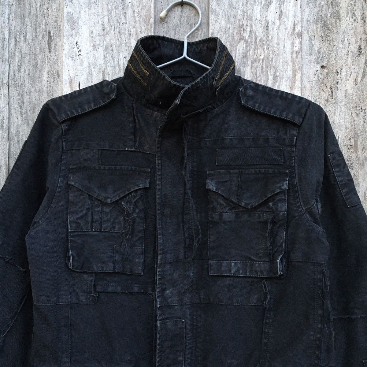 Japanese Brand × Vintage Vintage Deconstructed Punk Rare Patchwork Jacket Size US S / EU 44-46 / 1 - 2 Thumbnail