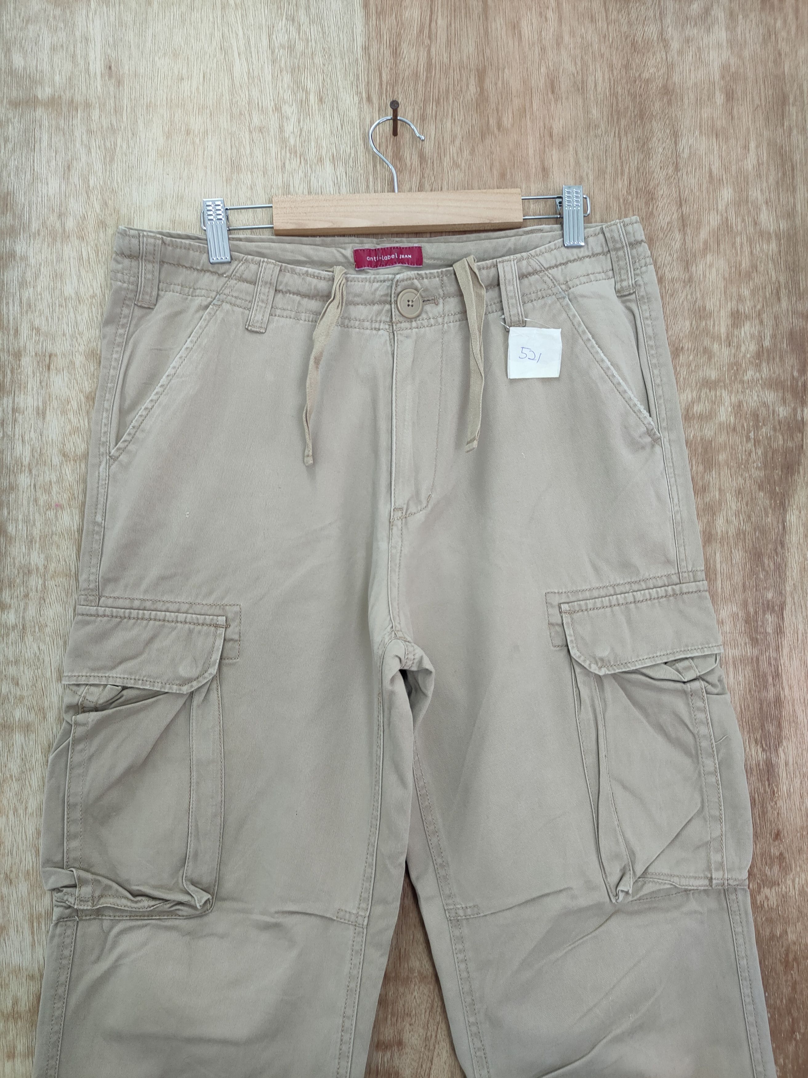 Japanese Brand DLL Anti Label multi pocket tactical cargo pants #521 Size US 32 / EU 48 - 3 Thumbnail