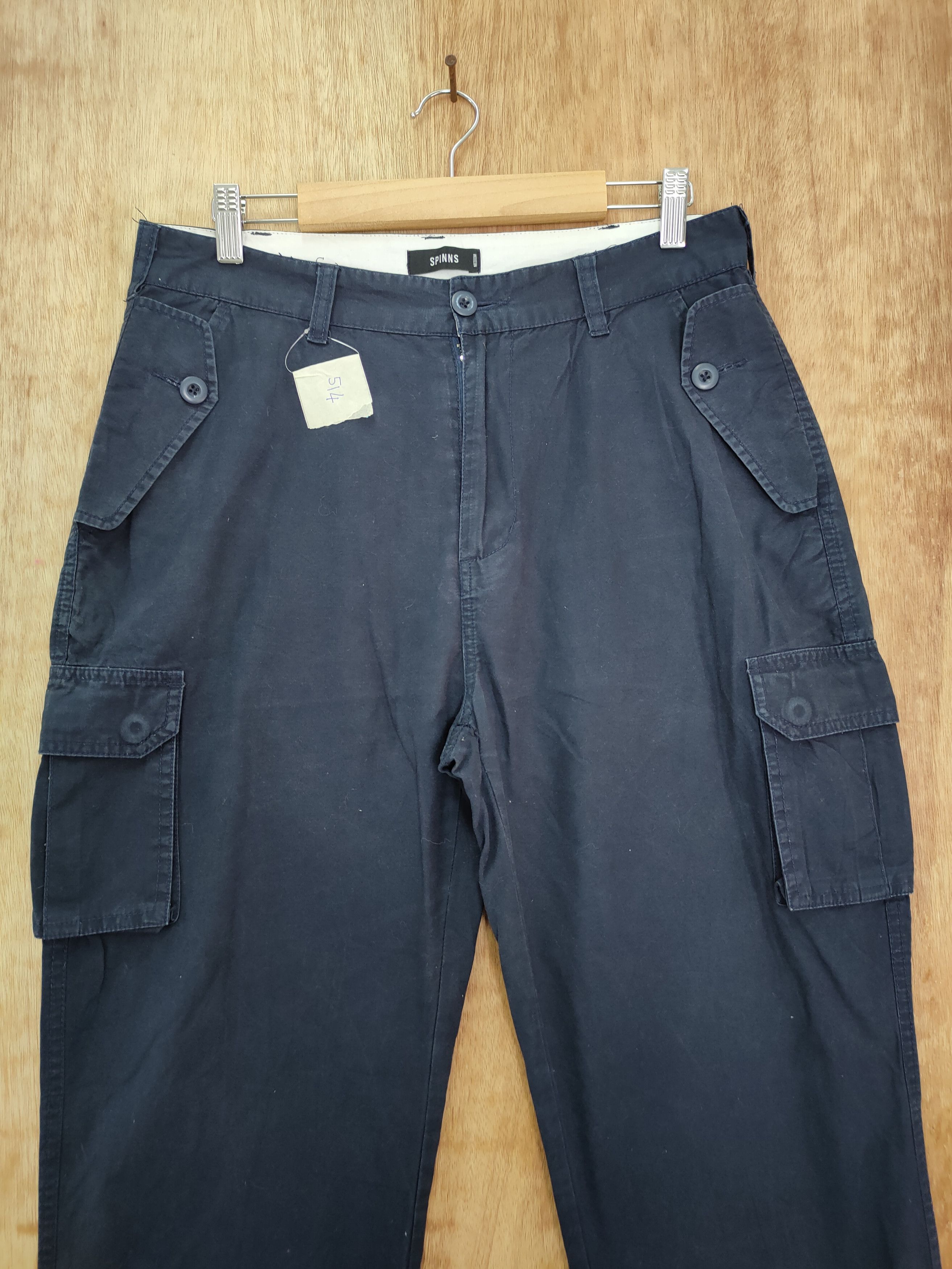 Japanese Brand DLL Spinns blue multi pocket tactical cargo pants #514 Size US 30 / EU 46 - 4 Thumbnail