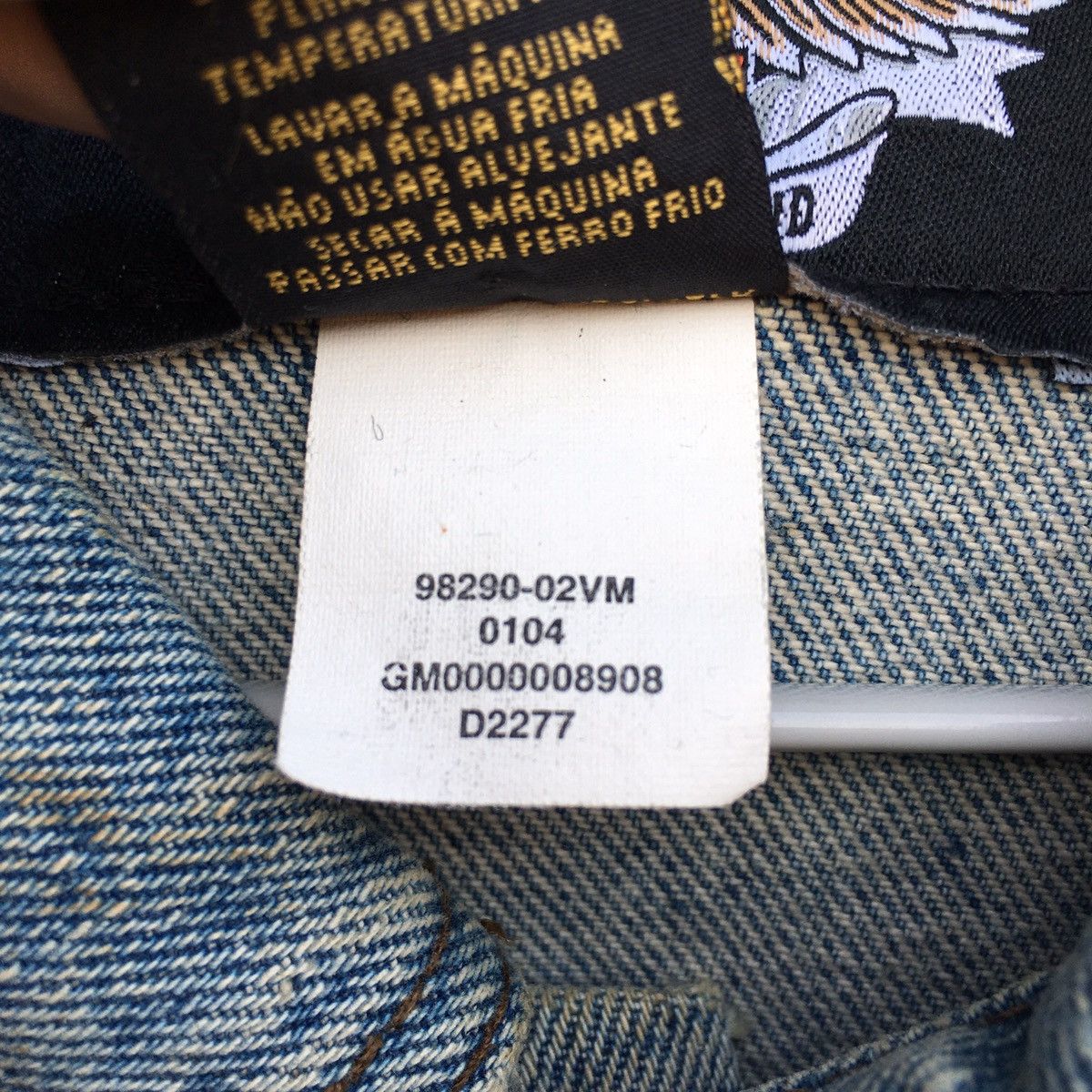 Harley Davidson × Vintage Vintage Harley Davidson Denim Jacket Size US S / EU 44-46 / 1 - 8 Thumbnail