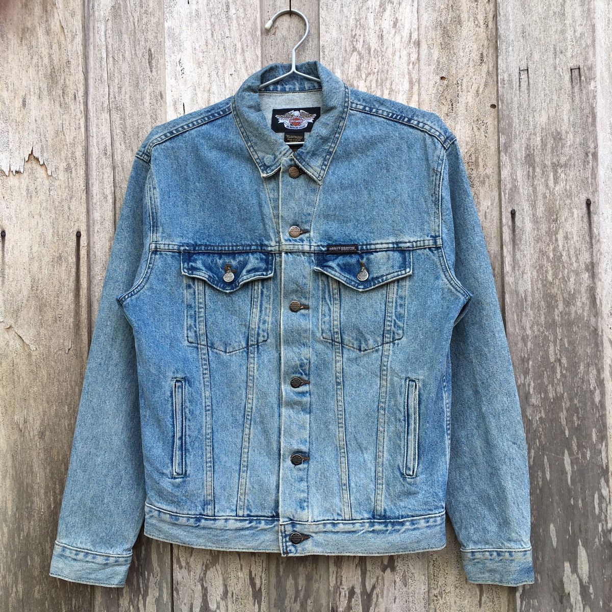 Veste Jean Biker Harley-Davidson Vintage 90s, Taille M, état Impeccable