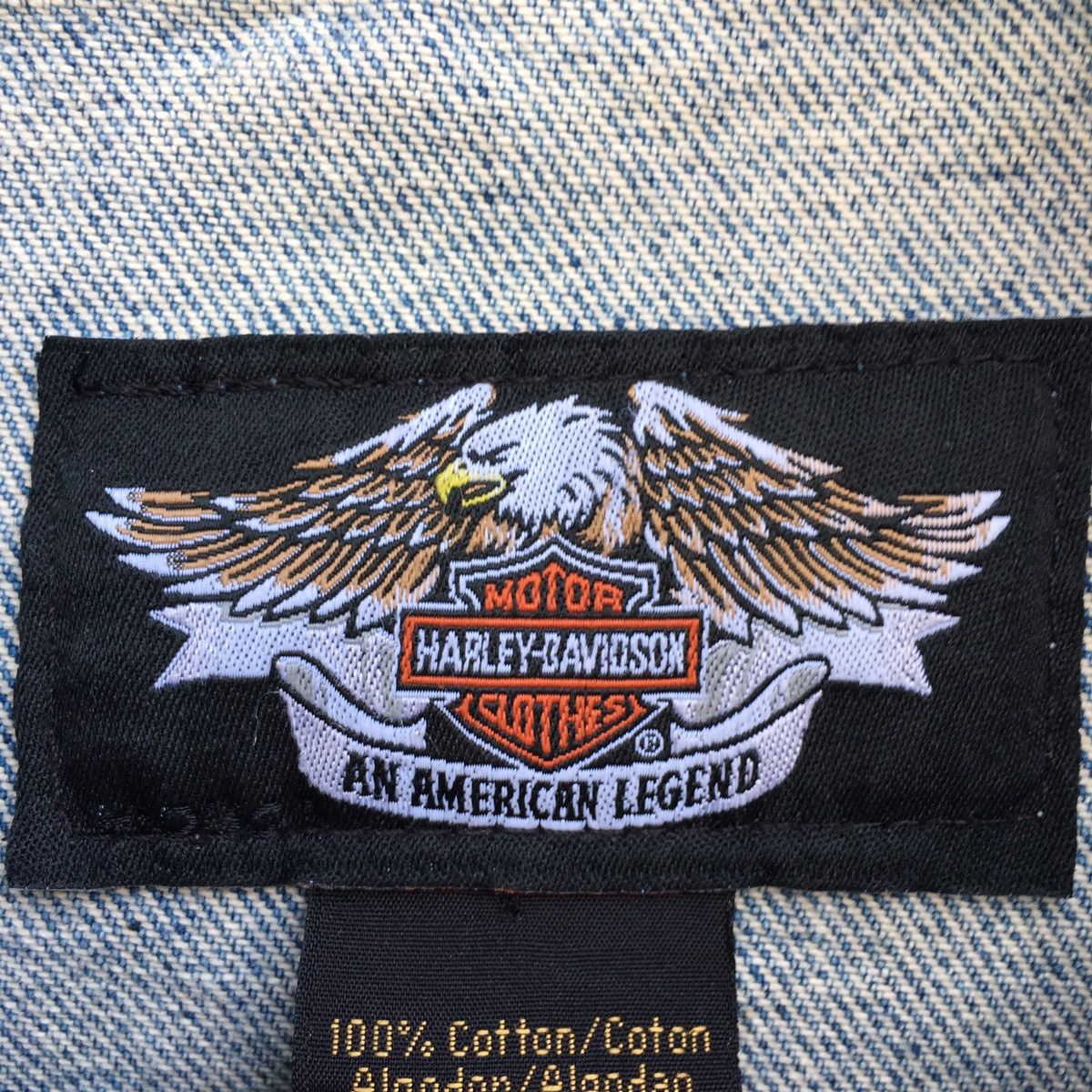 Harley Davidson × Vintage Vintage Harley Davidson Denim Jacket Size US S / EU 44-46 / 1 - 5 Thumbnail