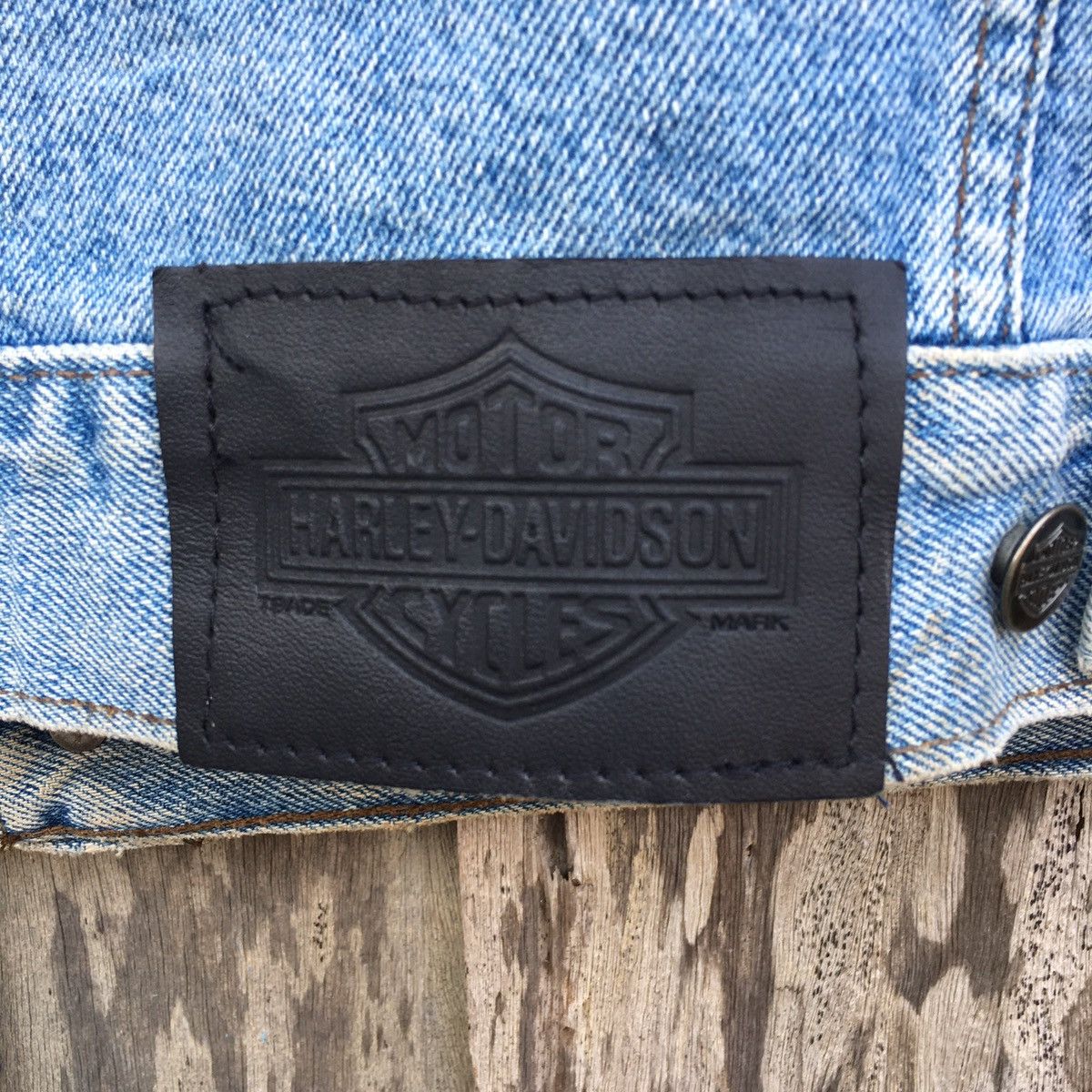 Harley Davidson × Vintage Vintage Harley Davidson Denim Jacket Size US S / EU 44-46 / 1 - 9 Thumbnail