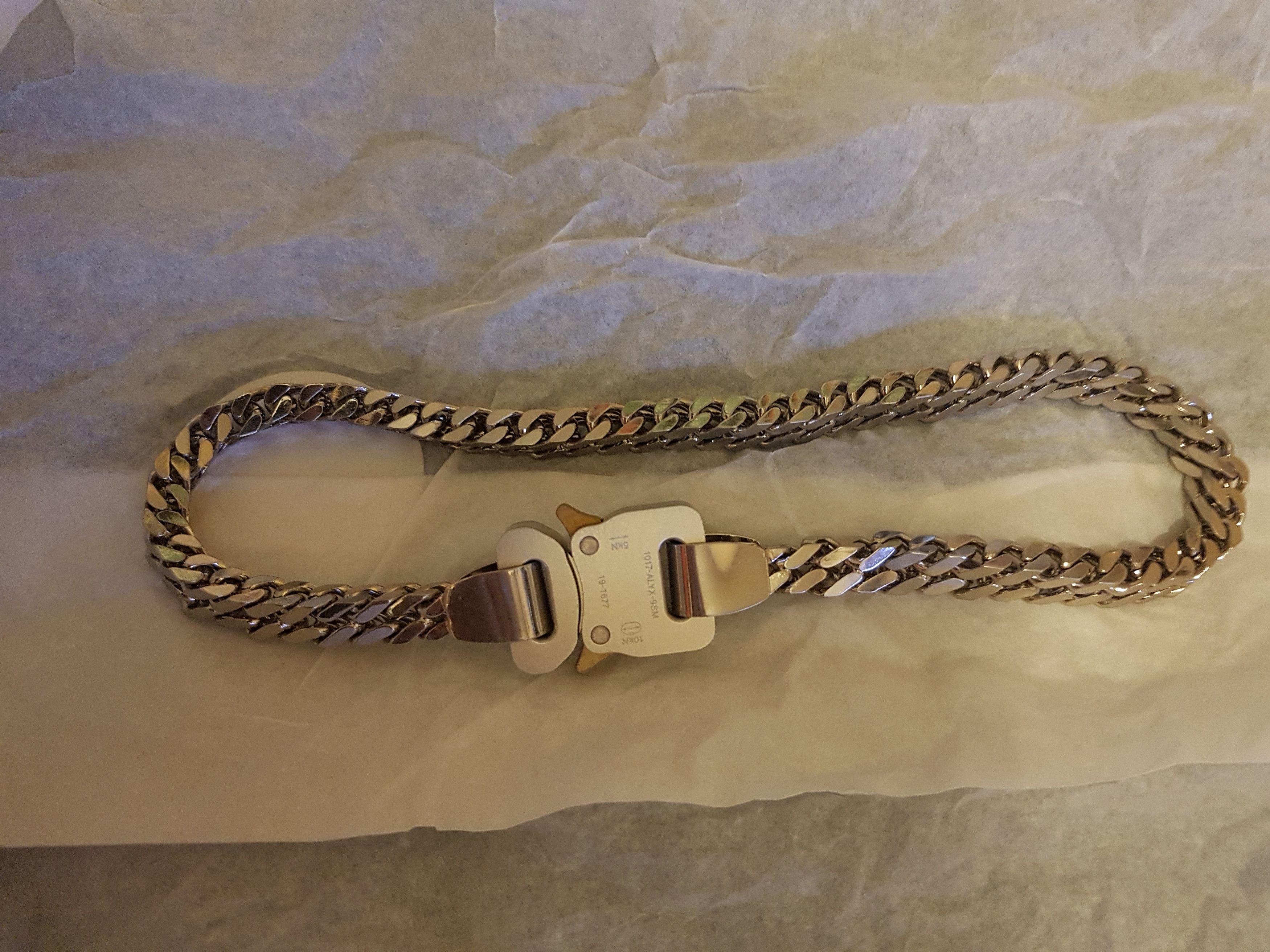 1017 ALYX 9SM 1017 ALYX 9SM Silver Cuban River Link Necklace Size ONE SIZE - 2 Thumbnail