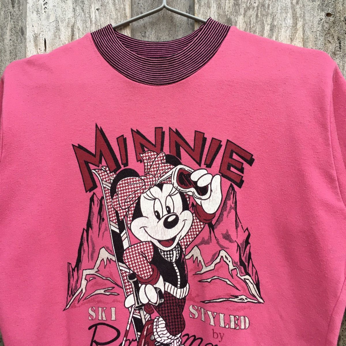 Disney × Vintage 90’s AmericanWear Animated Minnie Short Sleeve Sweatshirt Size M / US 6-8 / IT 42-44 - 2 Thumbnail