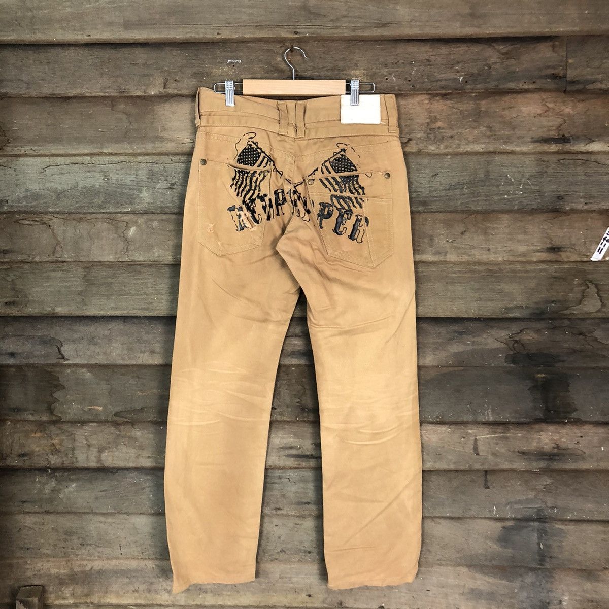 image of Edition Japan Red Pepper Japan Brown Casual Pants 6762, Men's (Size 28)