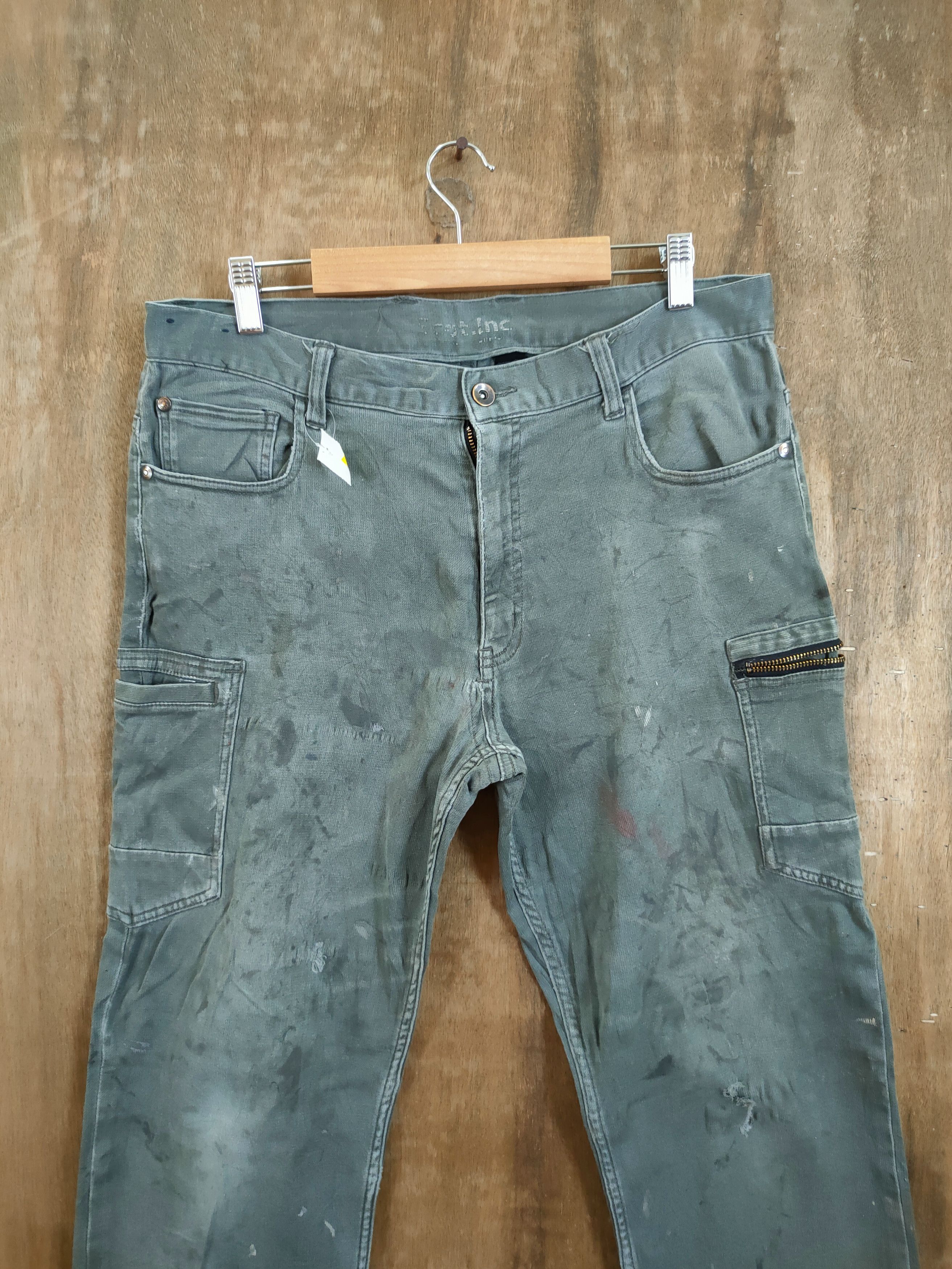 Japanese Brand DL Japan union made thrashed utility cargo pants #46-688 Size US 33 - 4 Thumbnail
