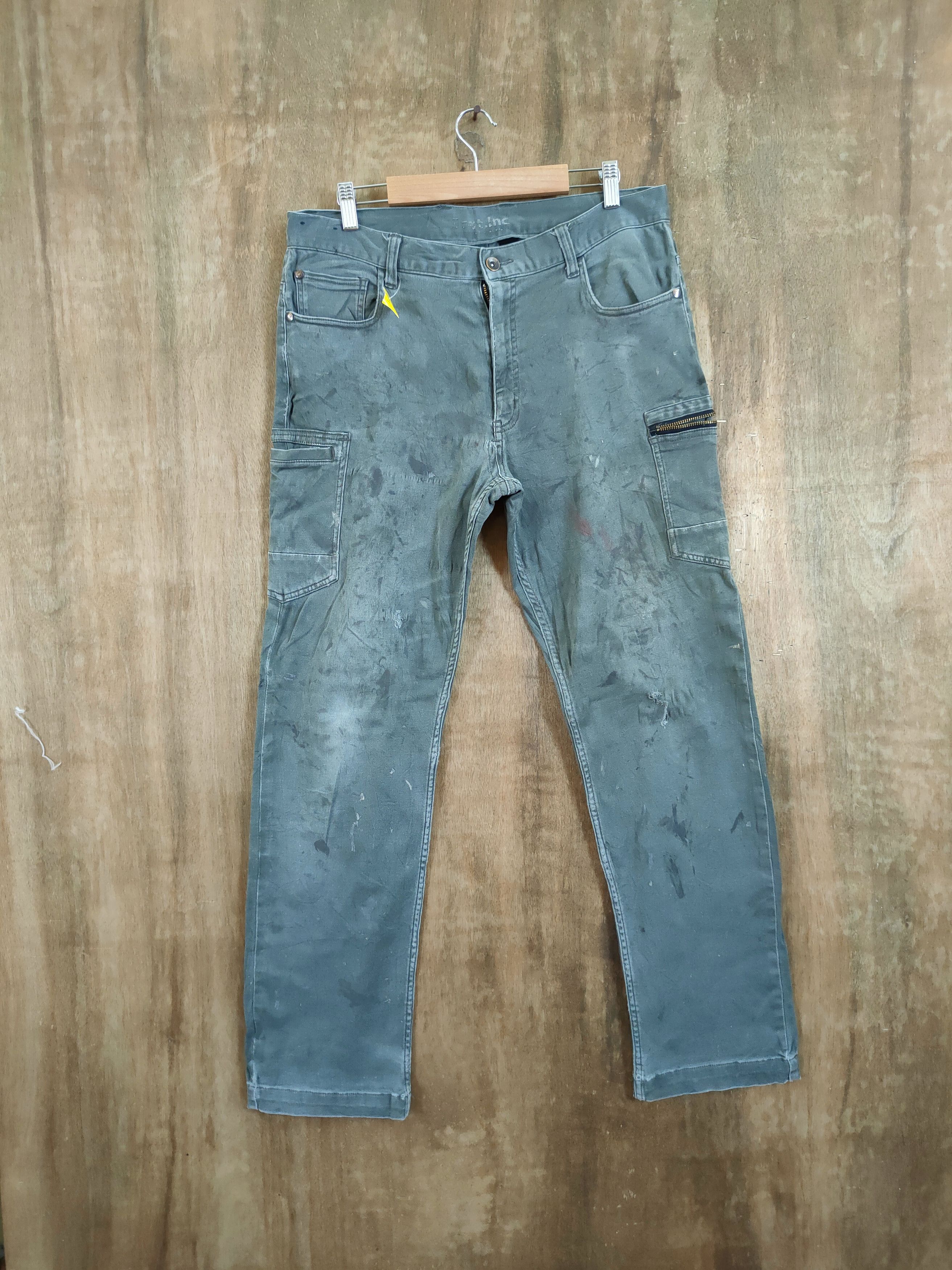 Japanese Brand DL Japan union made thrashed utility cargo pants #46-688 Size US 33 - 1 Thumbnail