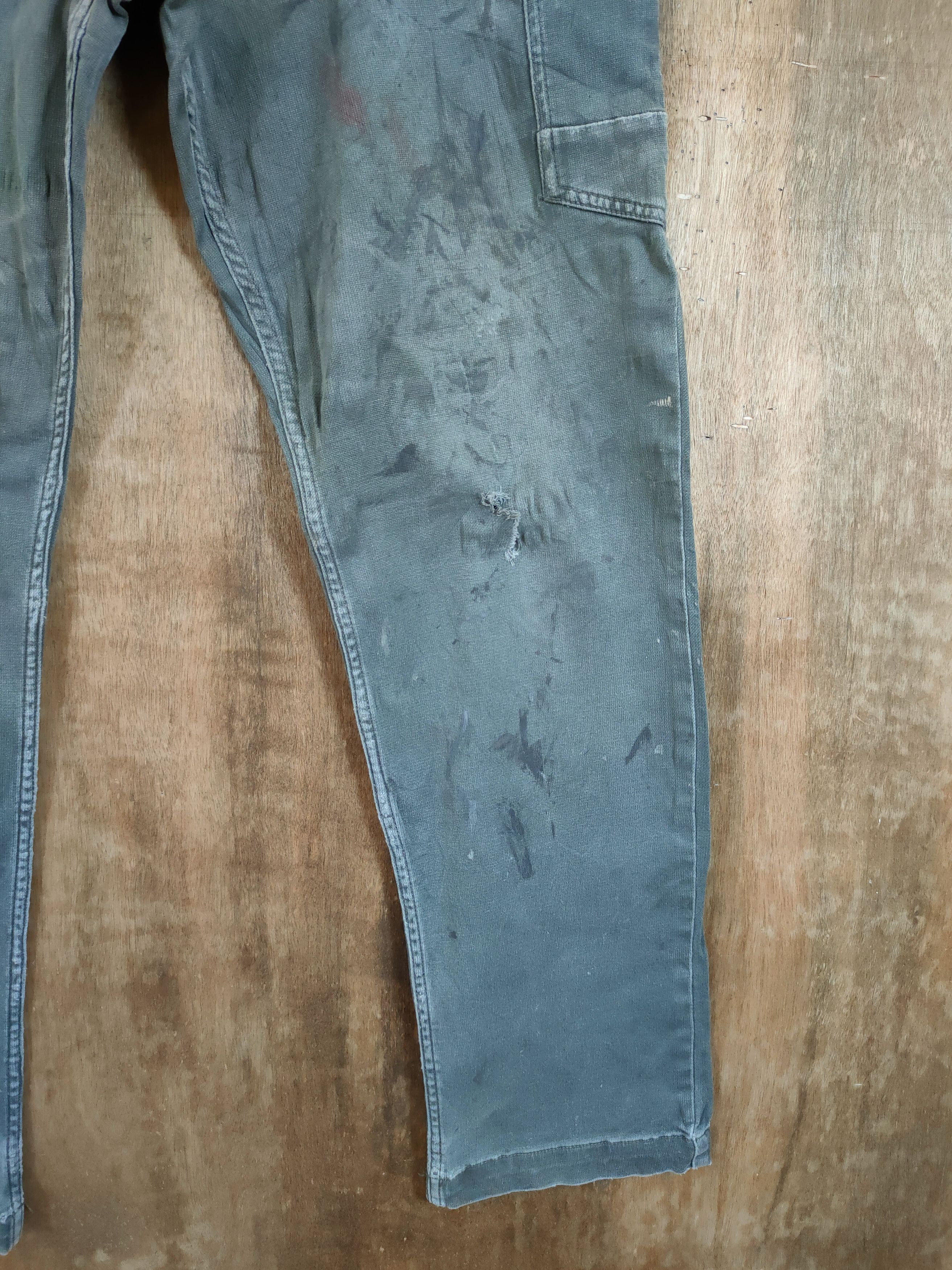 Japanese Brand DL Japan union made thrashed utility cargo pants #46-688 Size US 33 - 2 Thumbnail