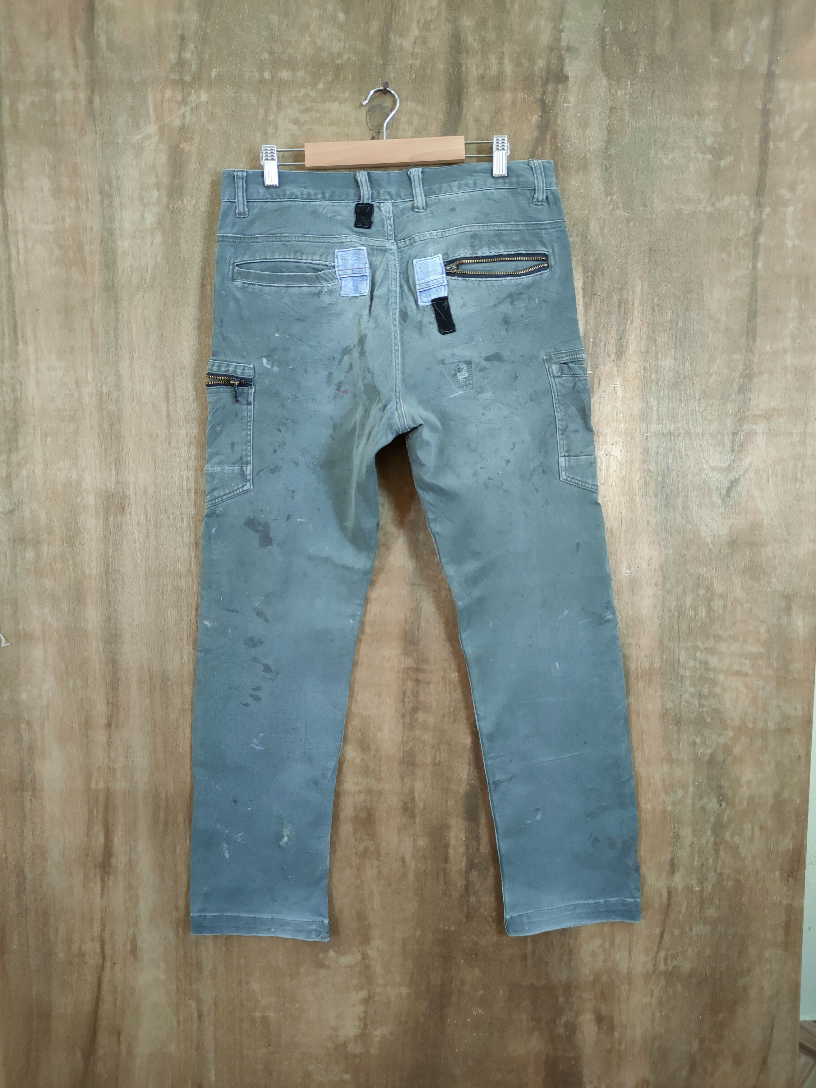 Japanese Brand DL Japan union made thrashed utility cargo pants #46-688 Size US 33 - 7 Thumbnail