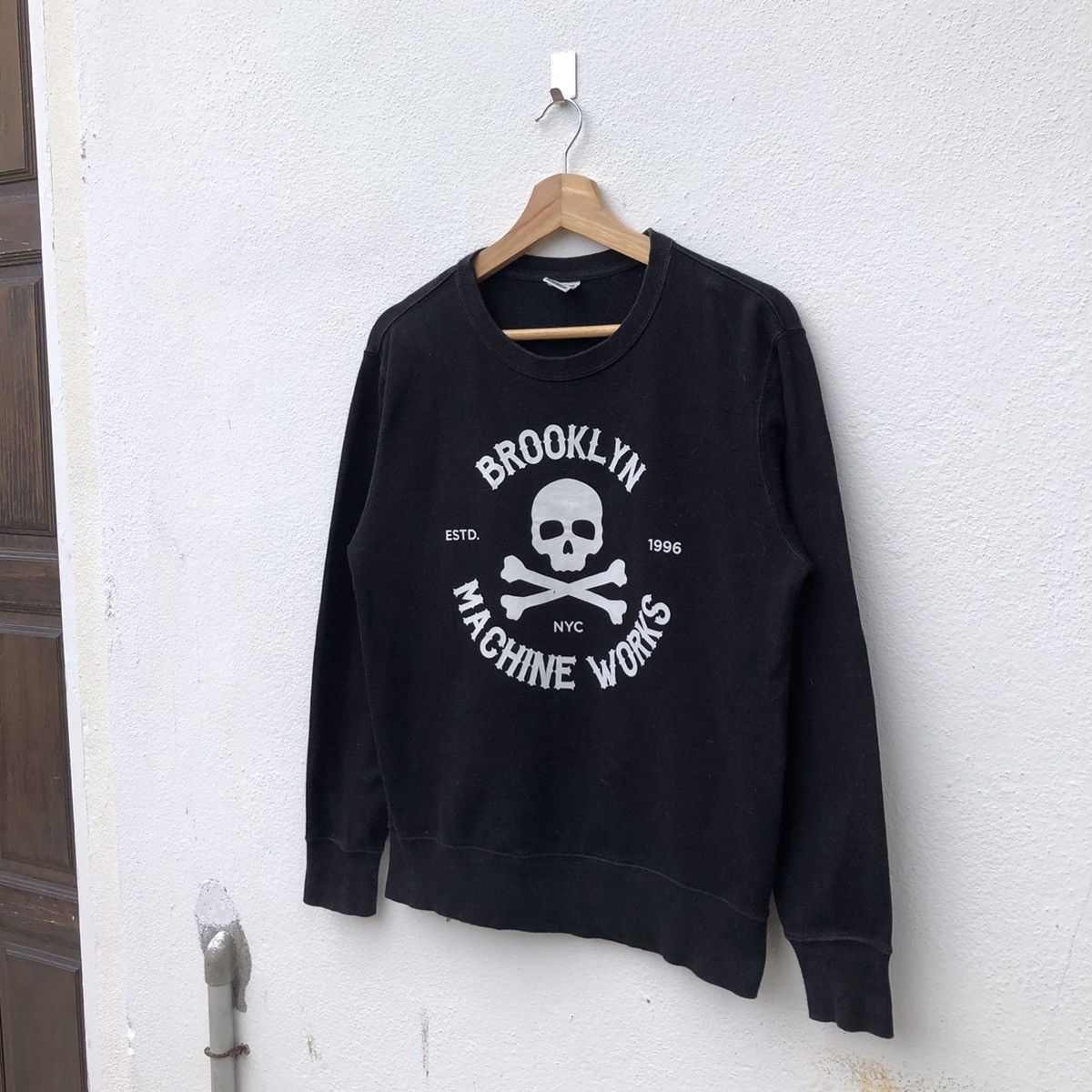 Japanese Brand BROOKLYN MACHINE WORKS UNIQLO BIG LOGO SWEATSHIRT Size US S / EU 44-46 / 1 - 2 Thumbnail