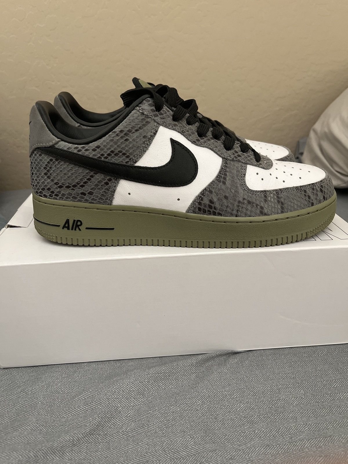 Nike × Streetwear Snake skin Air force 1 low nike membership exclusive ...