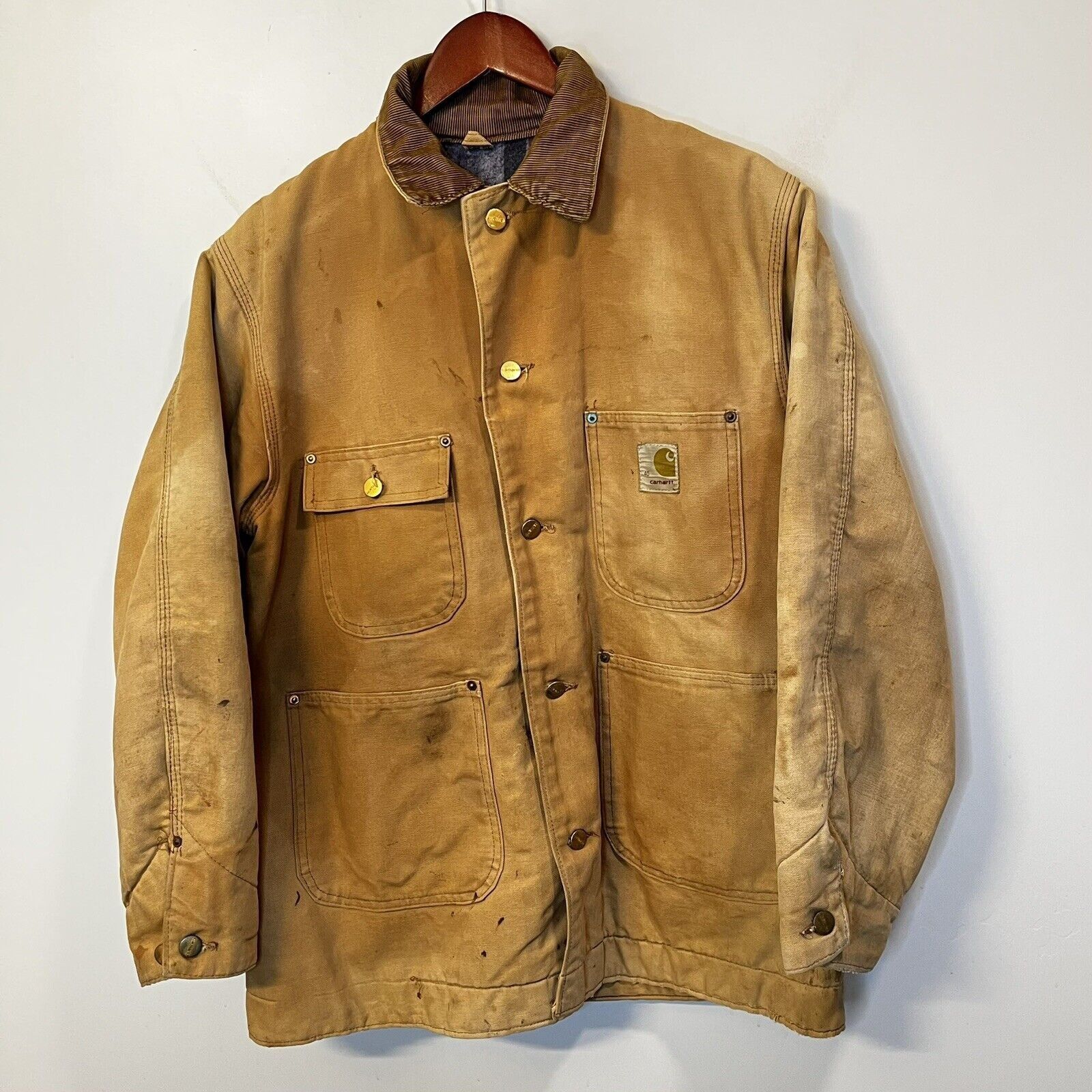 Vintage VTG Carhart Work Blanket Lined Union Chore Barn Jacket Grailed