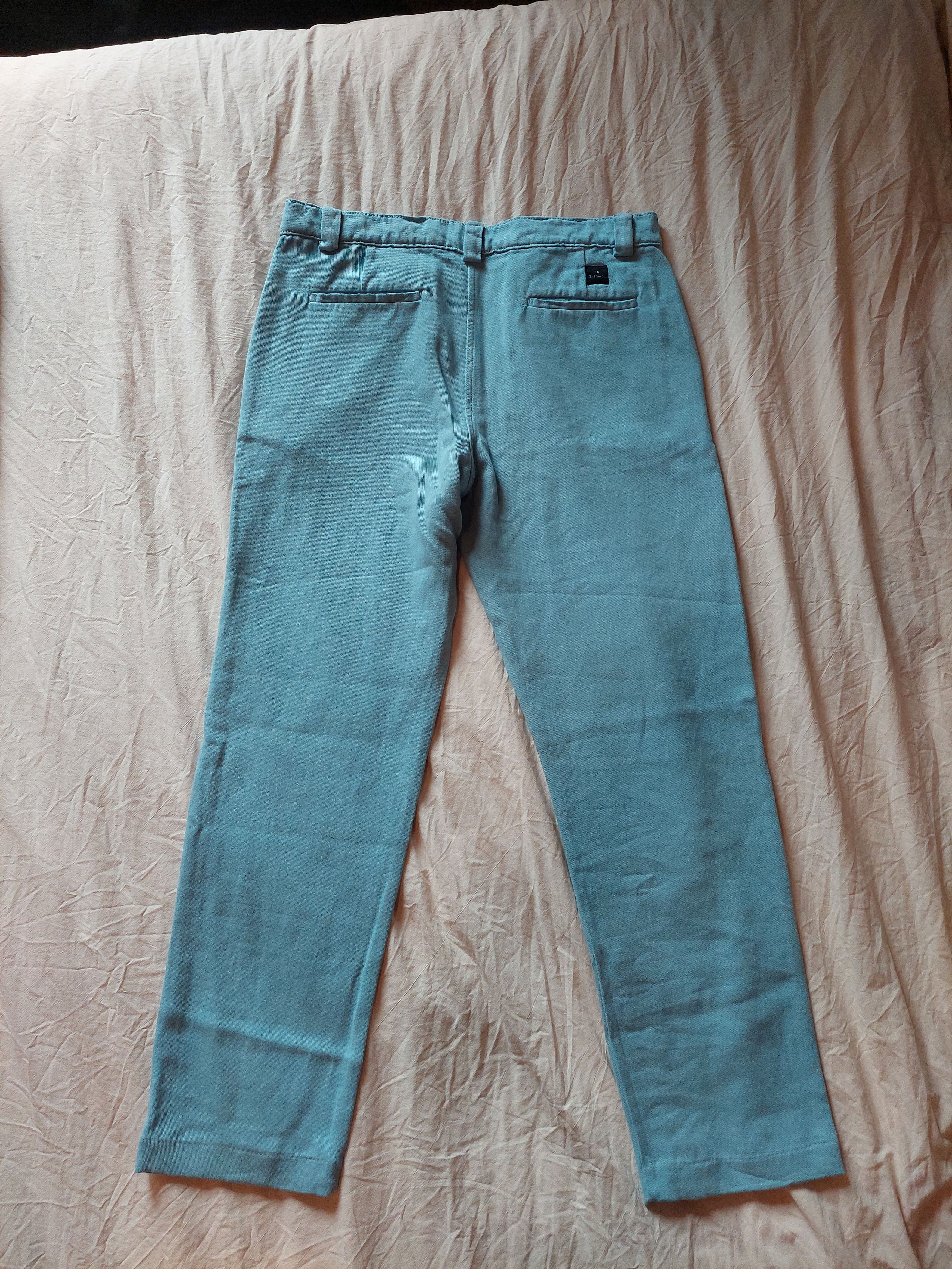 Paul Smith blue cotton trousers Size US 31 - 3 Thumbnail