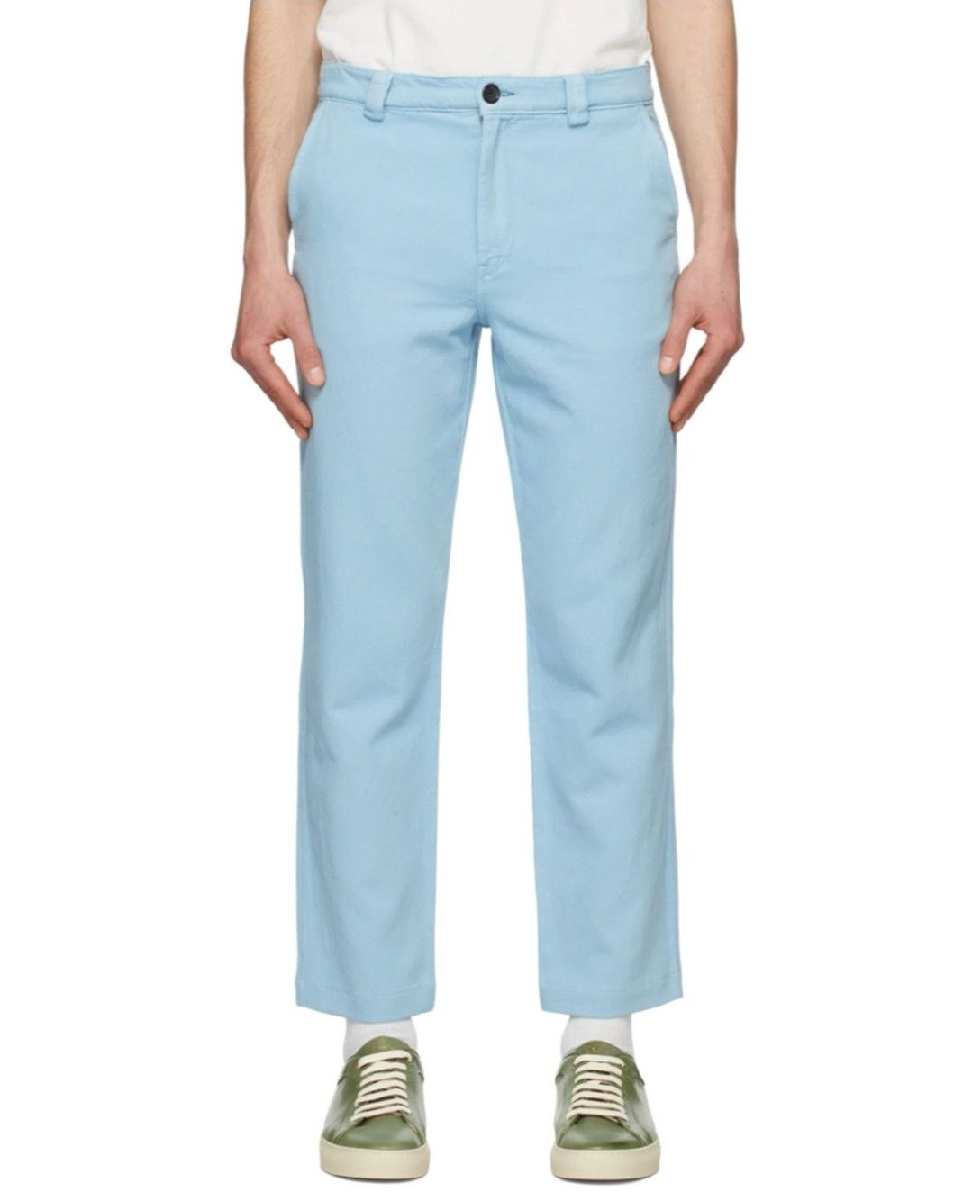 Paul Smith blue cotton trousers Size US 31 - 1 Thumbnail
