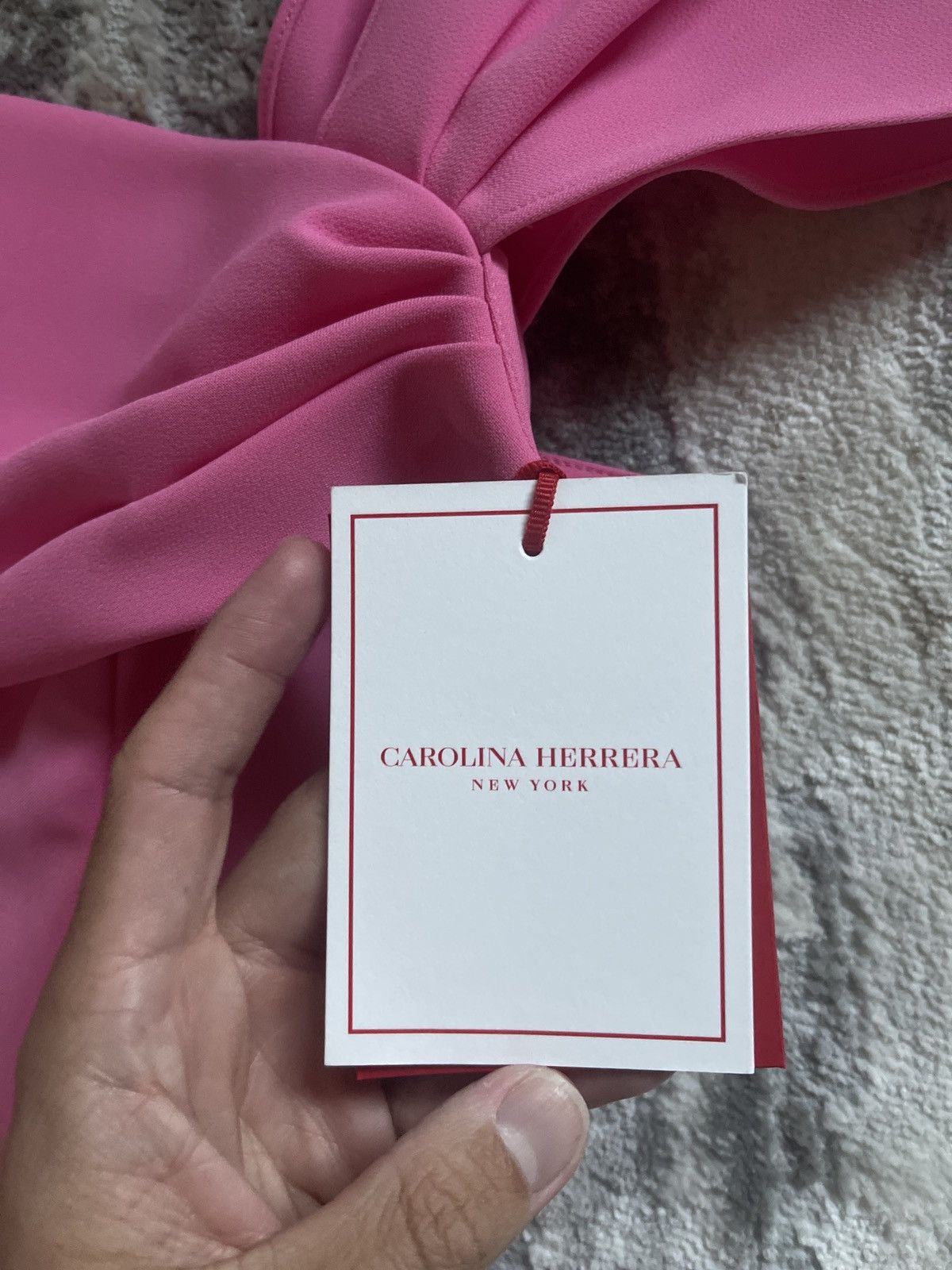 Carolina Herrera Draped square neck cap sleeve trumpet midi dress Size S / US 4 / IT 40 - 4 Thumbnail