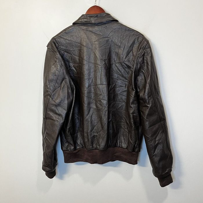 Vintage Vintage Willis & Geiger Type A-2 Brown Leather Bomber Jacket ...