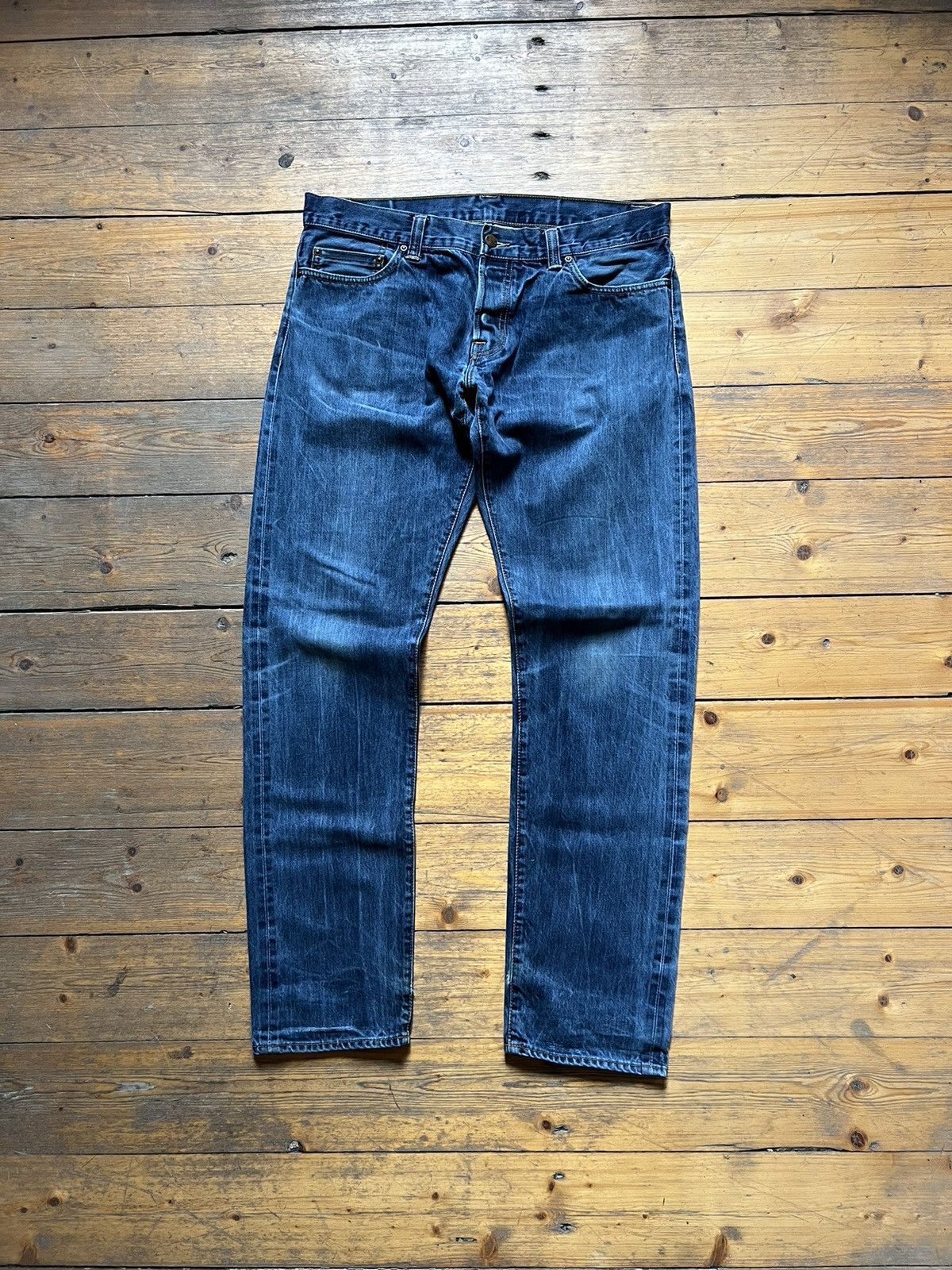Carhartt × Denime × Vintage Carhartt Privateer Fade Lite Slim Jeans Cotton Y2K pants Size US 34 / EU 50 - 1 Thumbnail