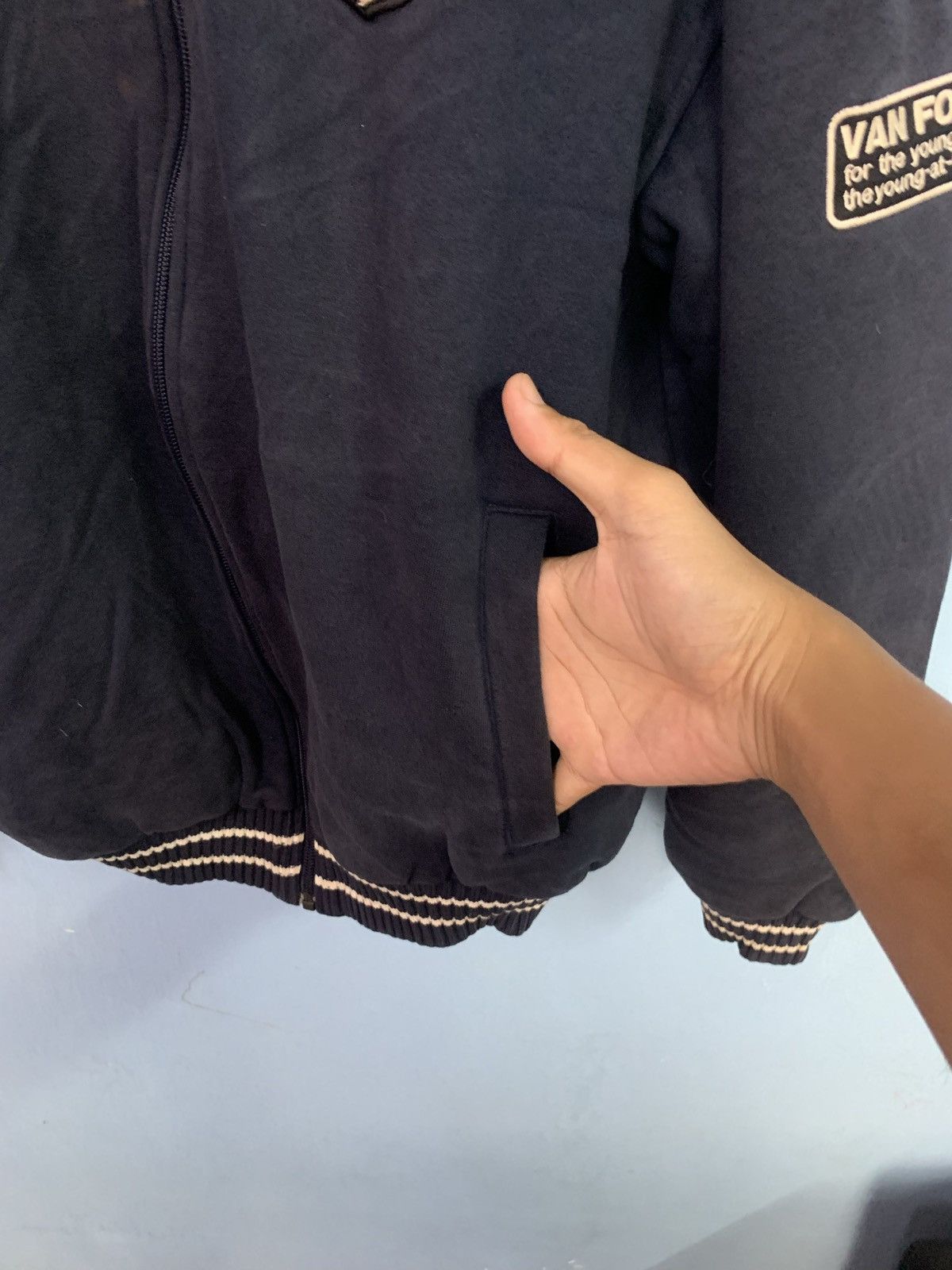 Van × Vintage Van Jack Bomber style Jacket Size US L / EU 52-54 / 3 - 13 Thumbnail