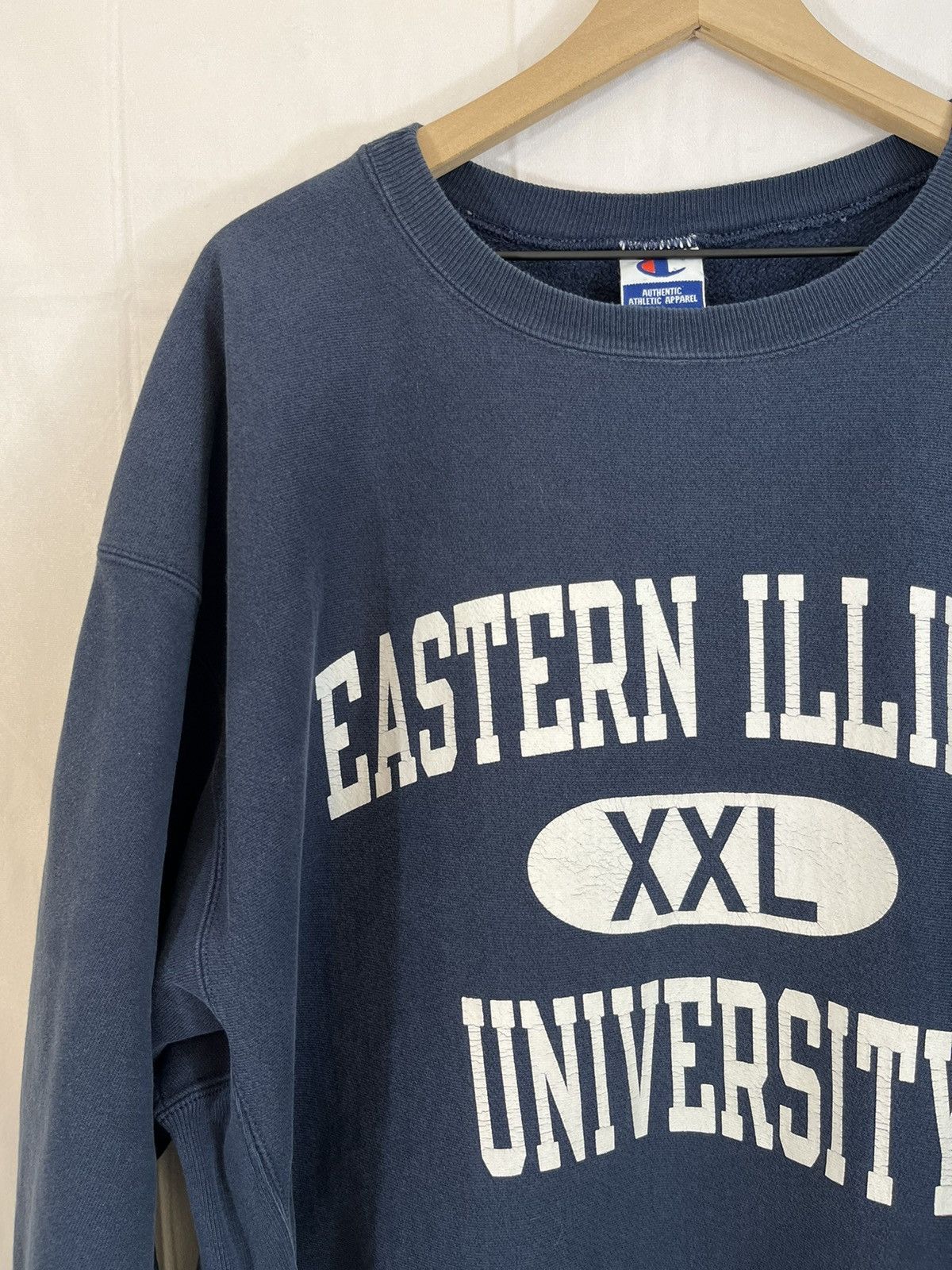 Vintage Oversize University Faded Boxy Crewneck Size US XXL / EU 58 / 5 - 3 Thumbnail