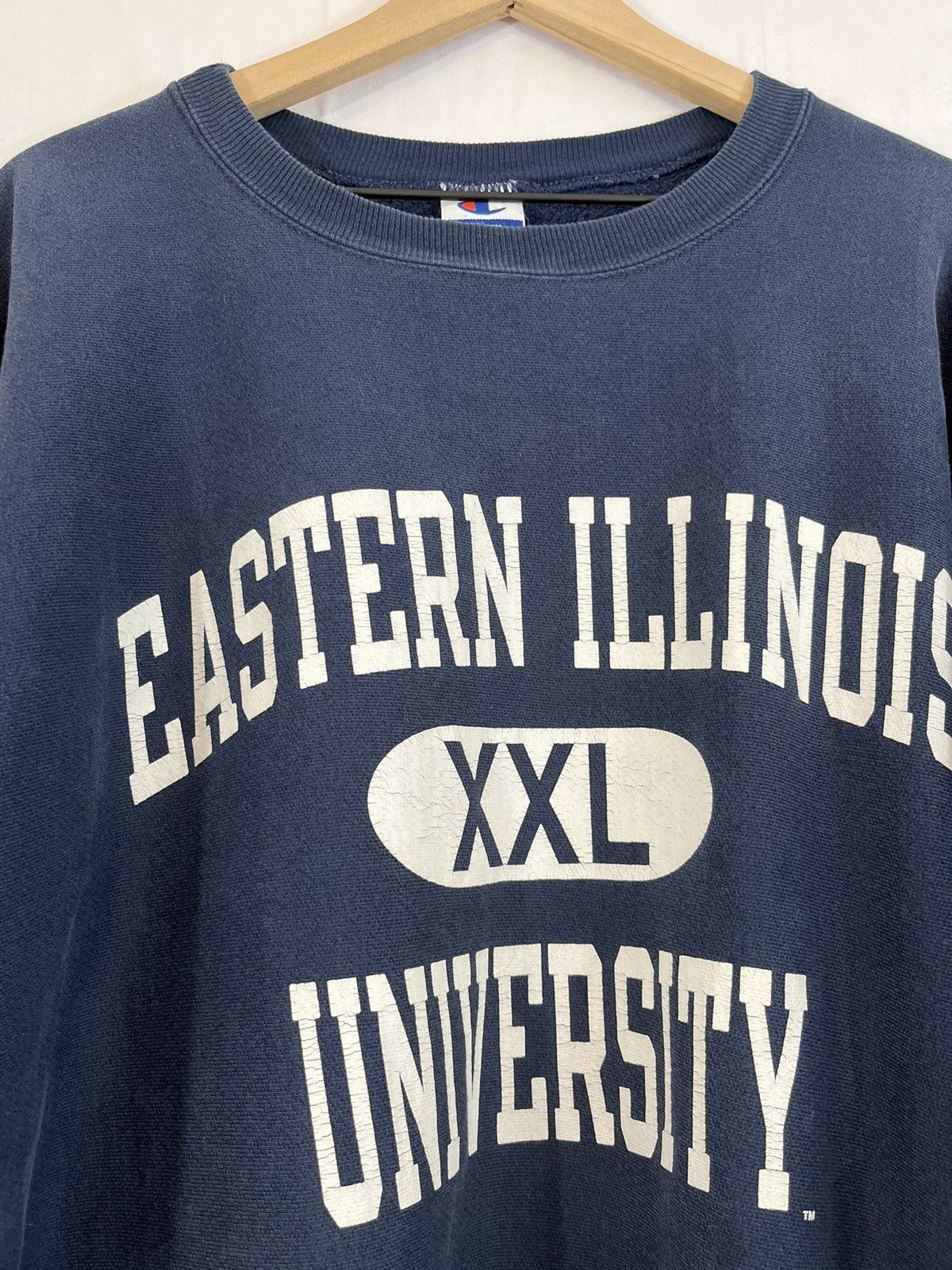 Vintage Oversize University Faded Boxy Crewneck Size US XXL / EU 58 / 5 - 1 Thumbnail