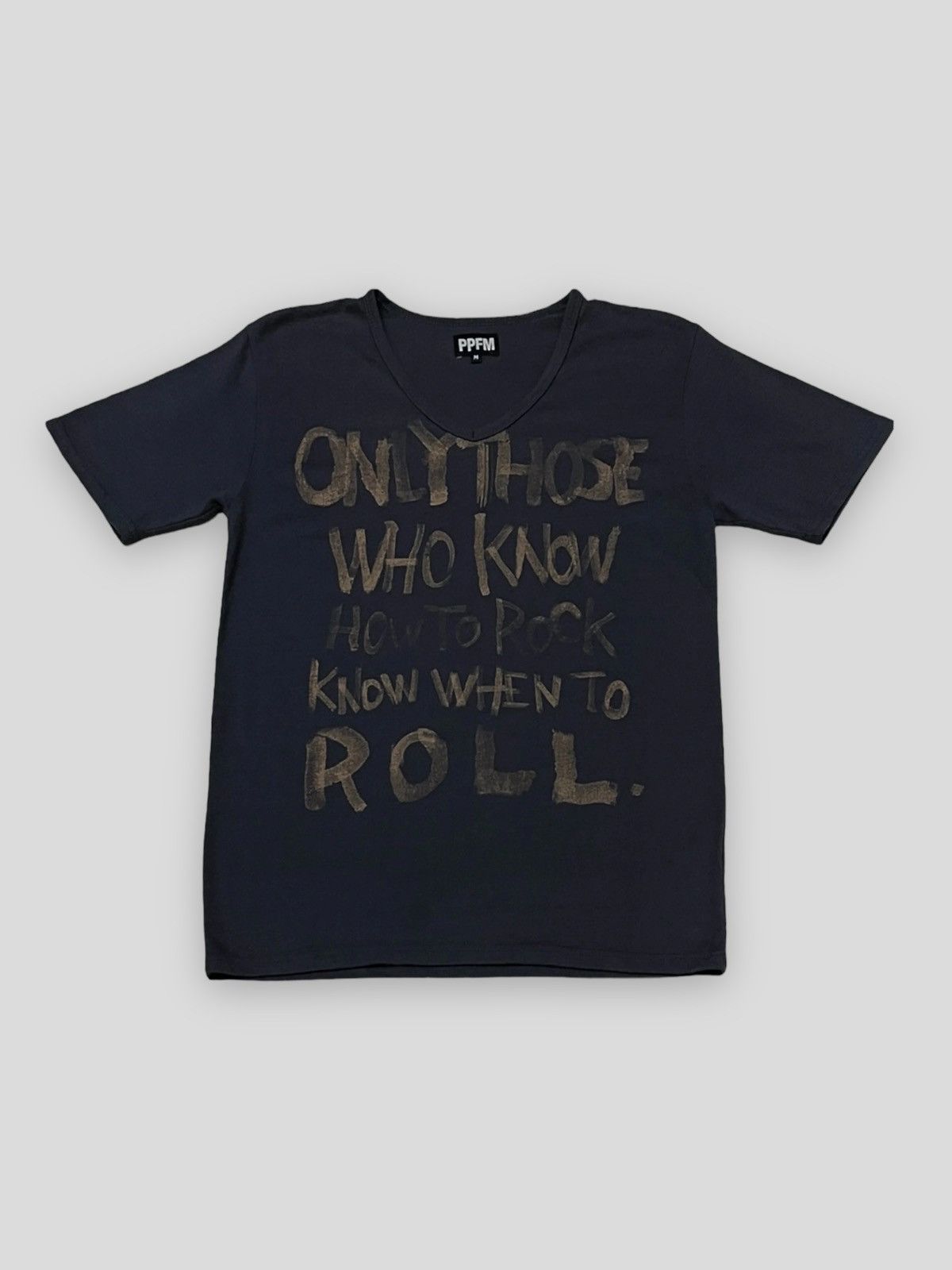 image of Send Offer Japan Ppfm Only Those Who Know When Roll Tee in Black, Men's (Size Small)