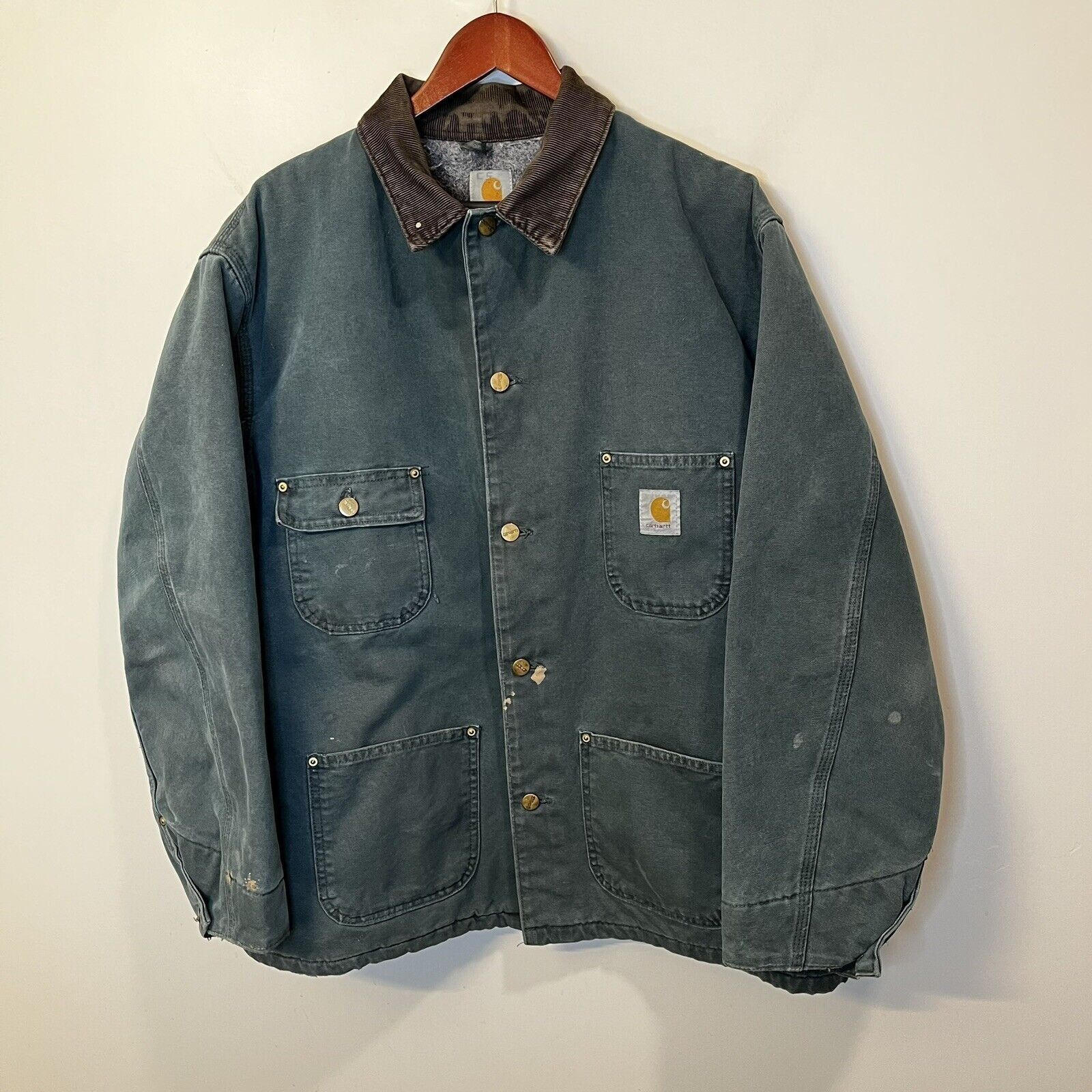 Vintage Vintage Carhartt Blanket Lined Barn Coat Chore Green | Grailed