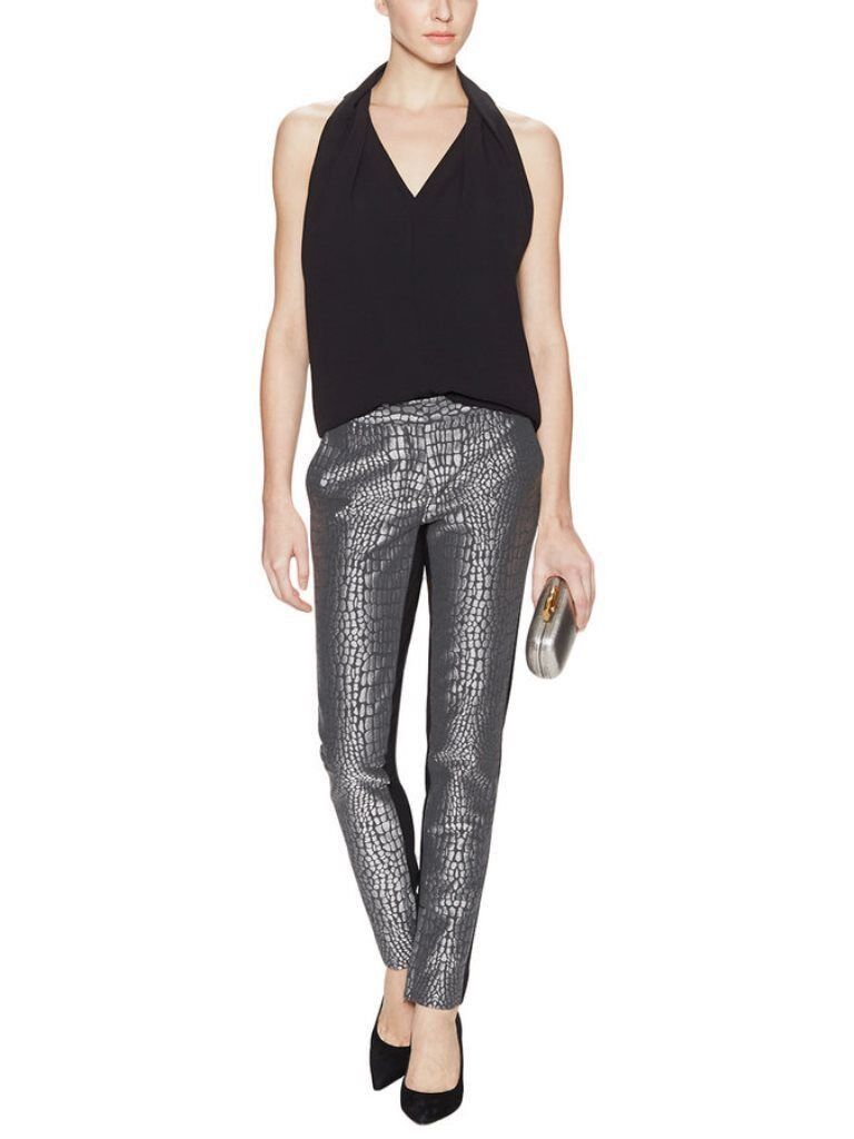 $500 Diane von Furstenberg DVF Alexis JACQUARD Alligator PA