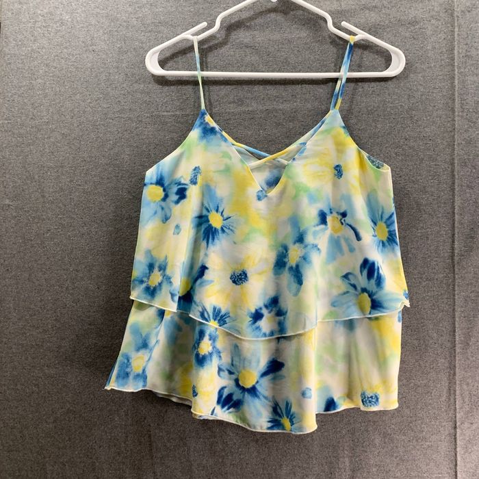 Other Flower Tank Top Women Small Yellow Color Summer | Grailed