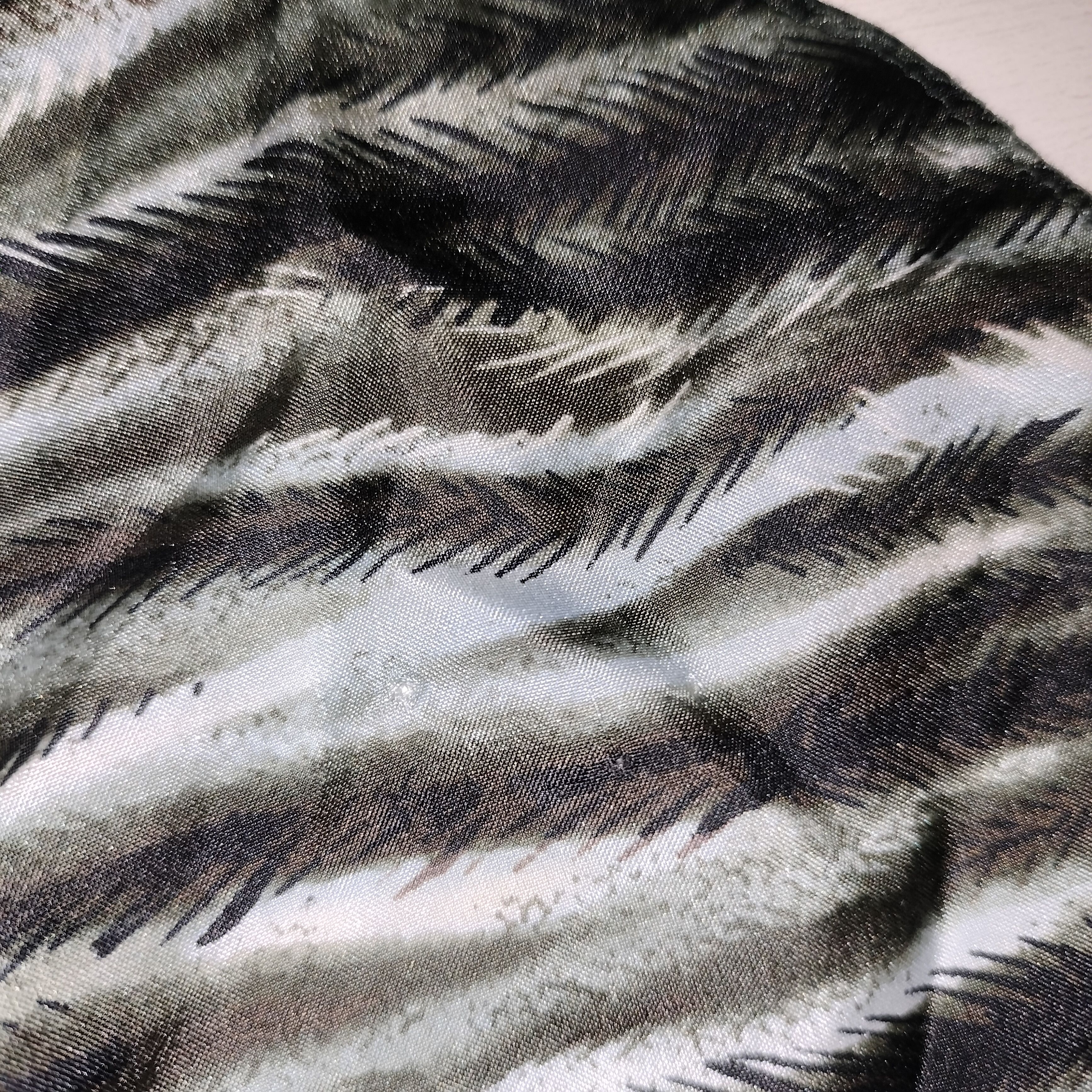 Designer Frey tailored white leaf stripy abstract silk pleated dress Size S / US 4 / IT 40 - 13 Thumbnail