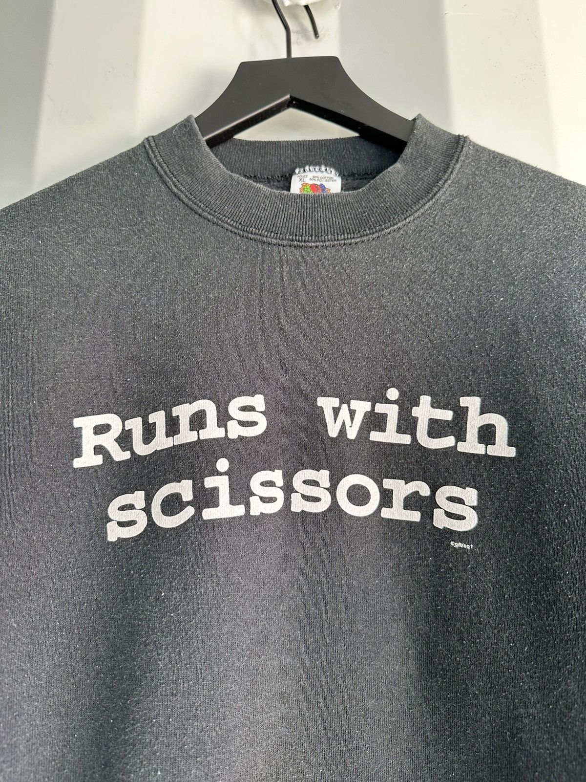 Vintage Run with Scissors Sweatshirt Size US XL / EU 56 / 4 - 3 Thumbnail