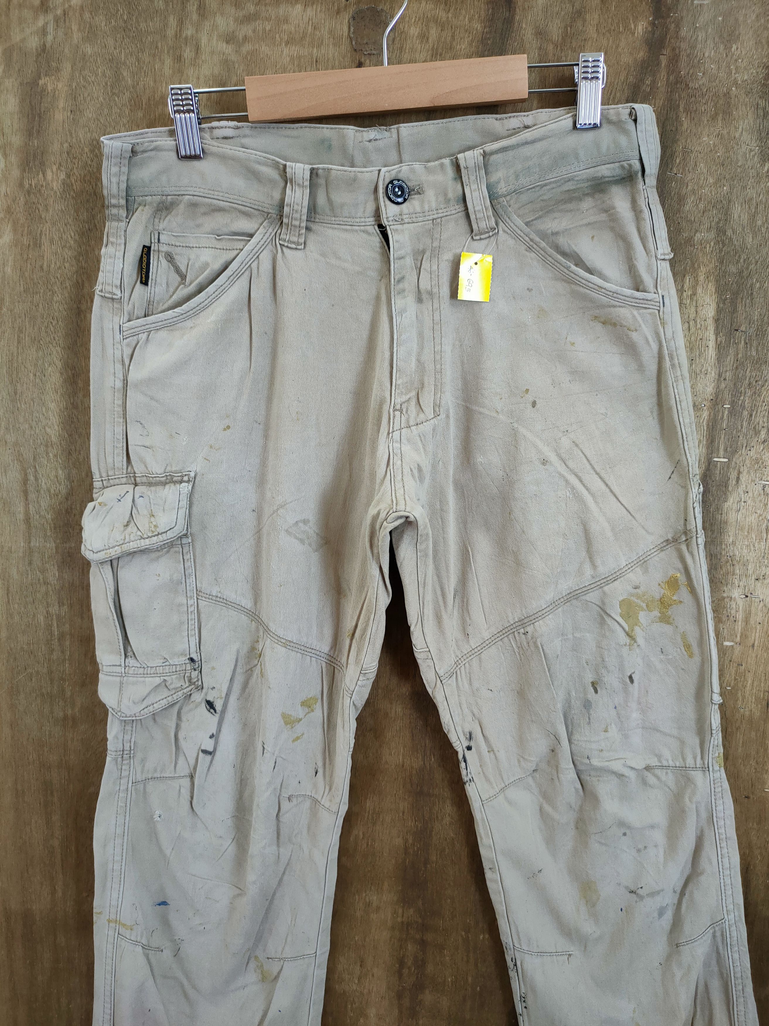 Japanese Brand Japan distressed thrashed utility cargo pants #46-695 Size US 31 - 4 Thumbnail