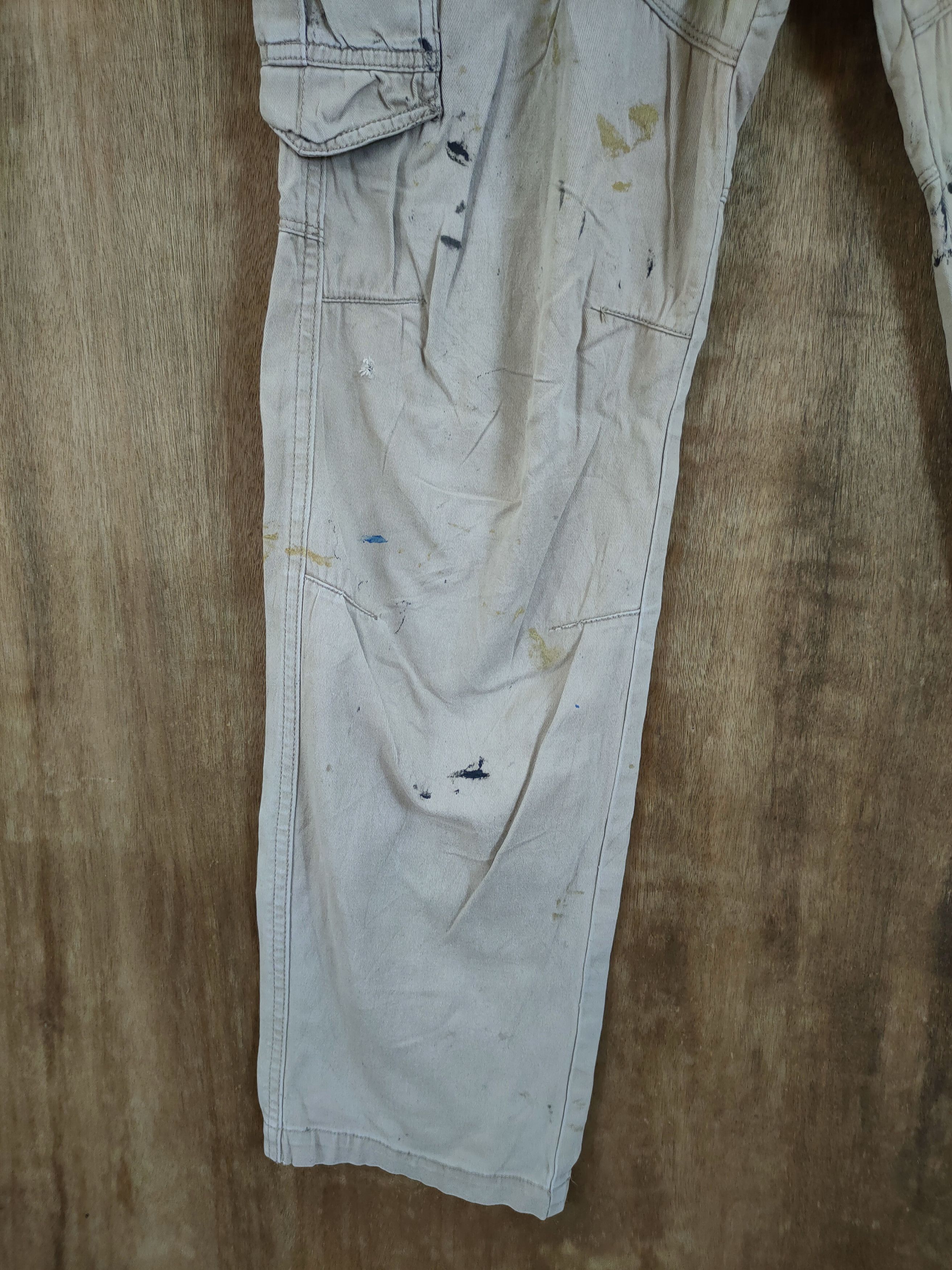 Japanese Brand Japan distressed thrashed utility cargo pants #46-695 Size US 31 - 3 Thumbnail