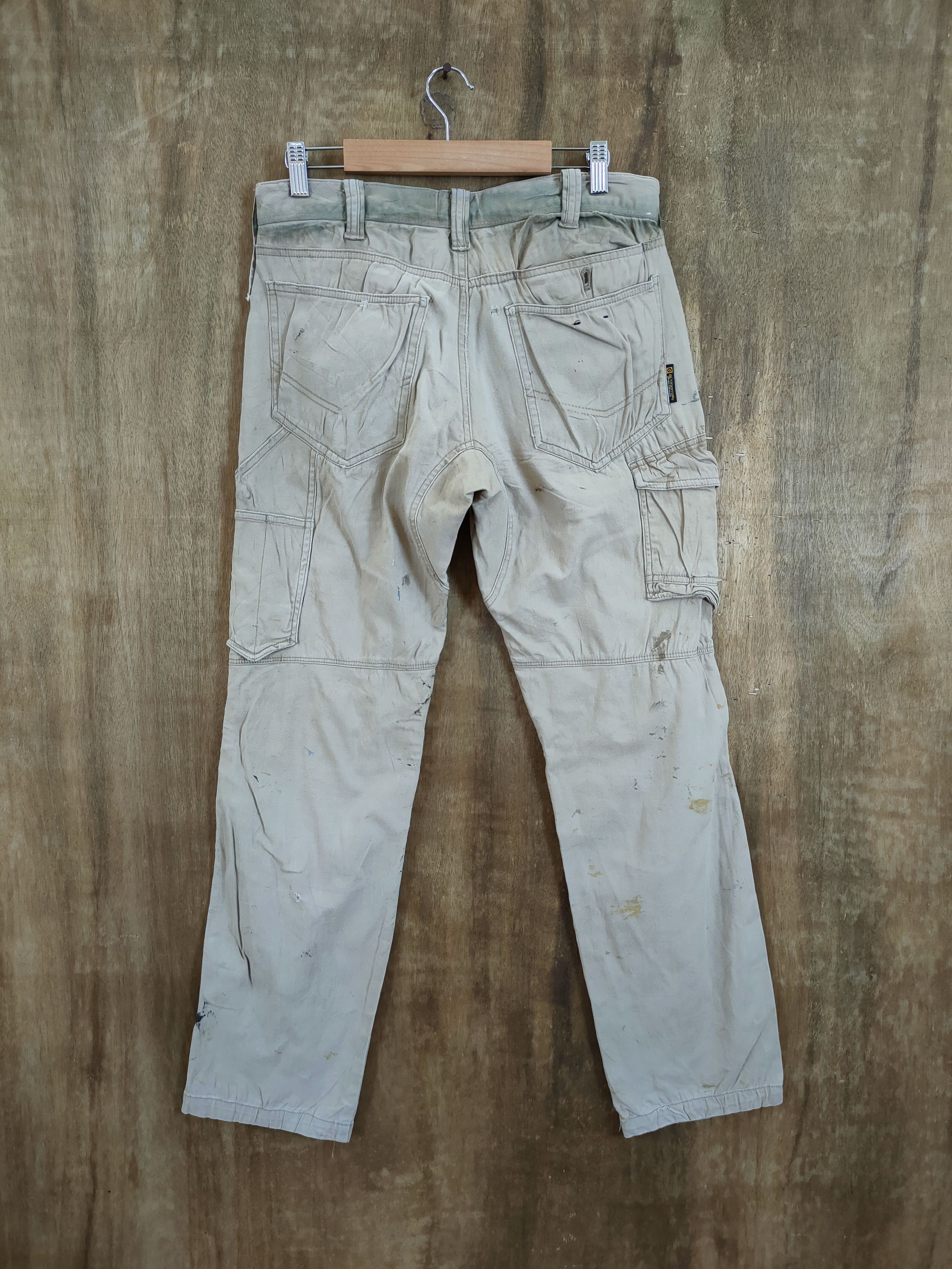 Japanese Brand Japan distressed thrashed utility cargo pants #46-695 Size US 31 - 9 Thumbnail