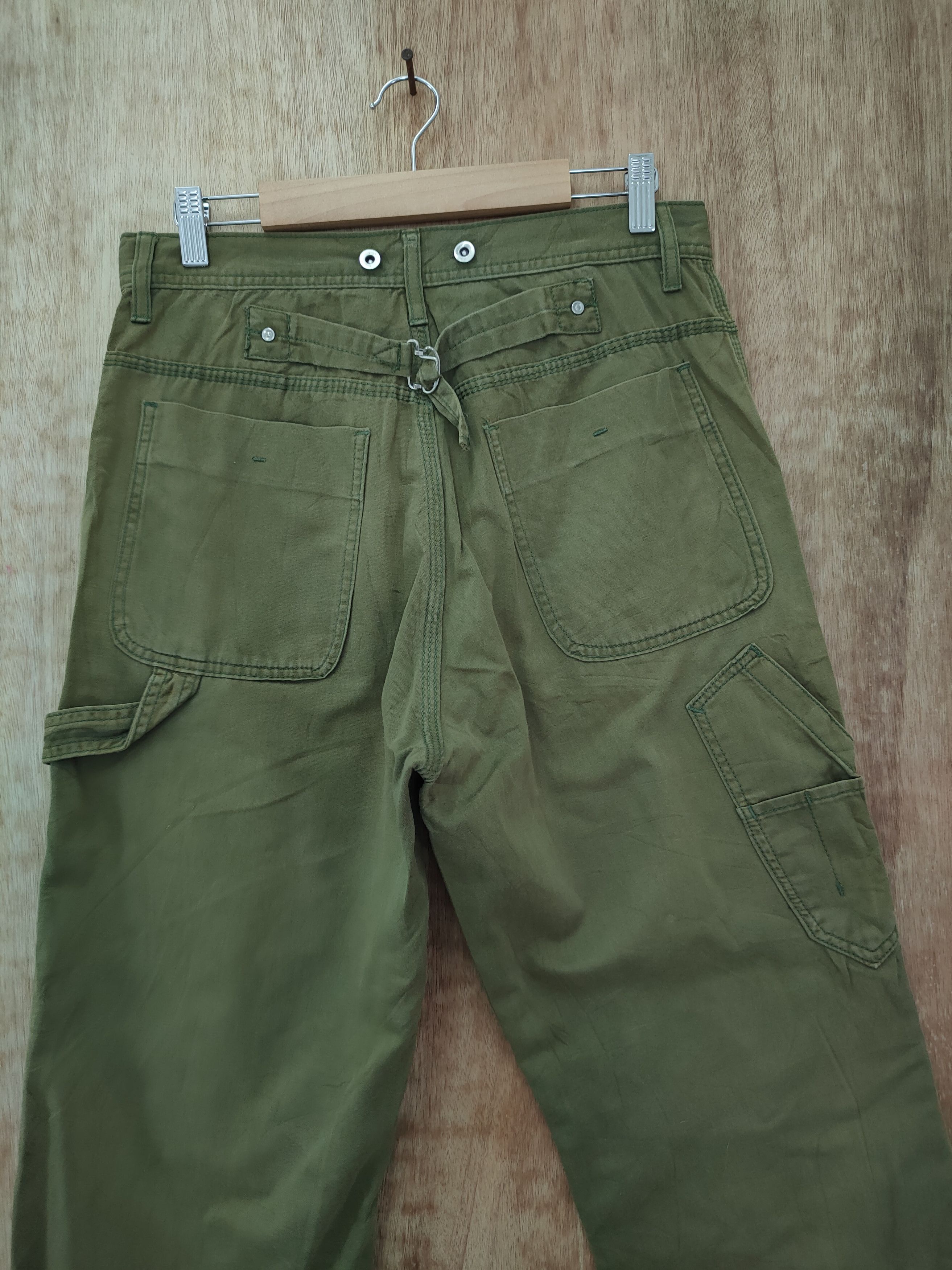 Japanese Brand DLL Rageblue japan green buckle back cargo pants #46-255T Size US 28 / EU 44 - 10 Thumbnail