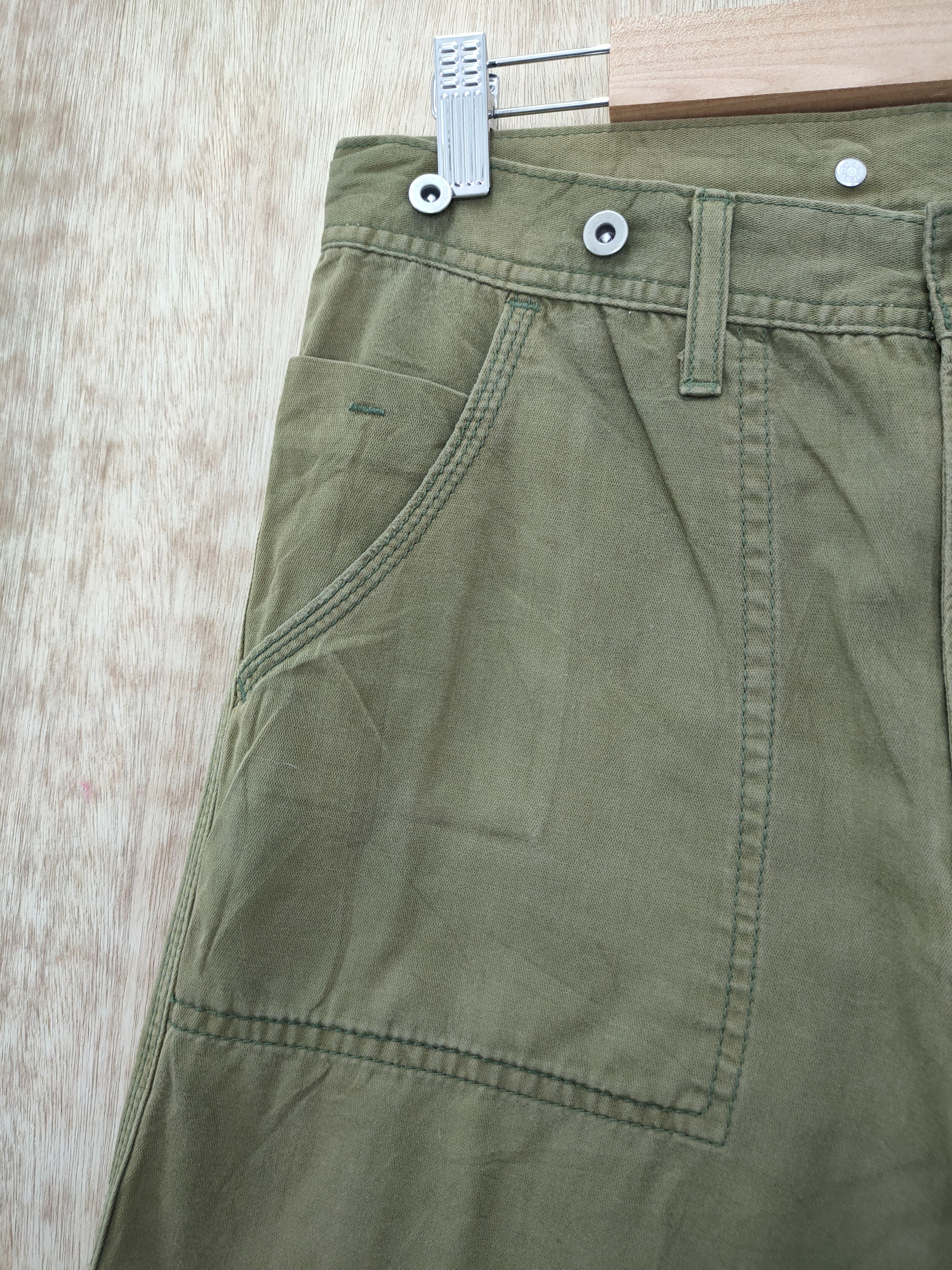 Japanese Brand DLL Rageblue japan green buckle back cargo pants #46-255T Size US 28 / EU 44 - 7 Thumbnail