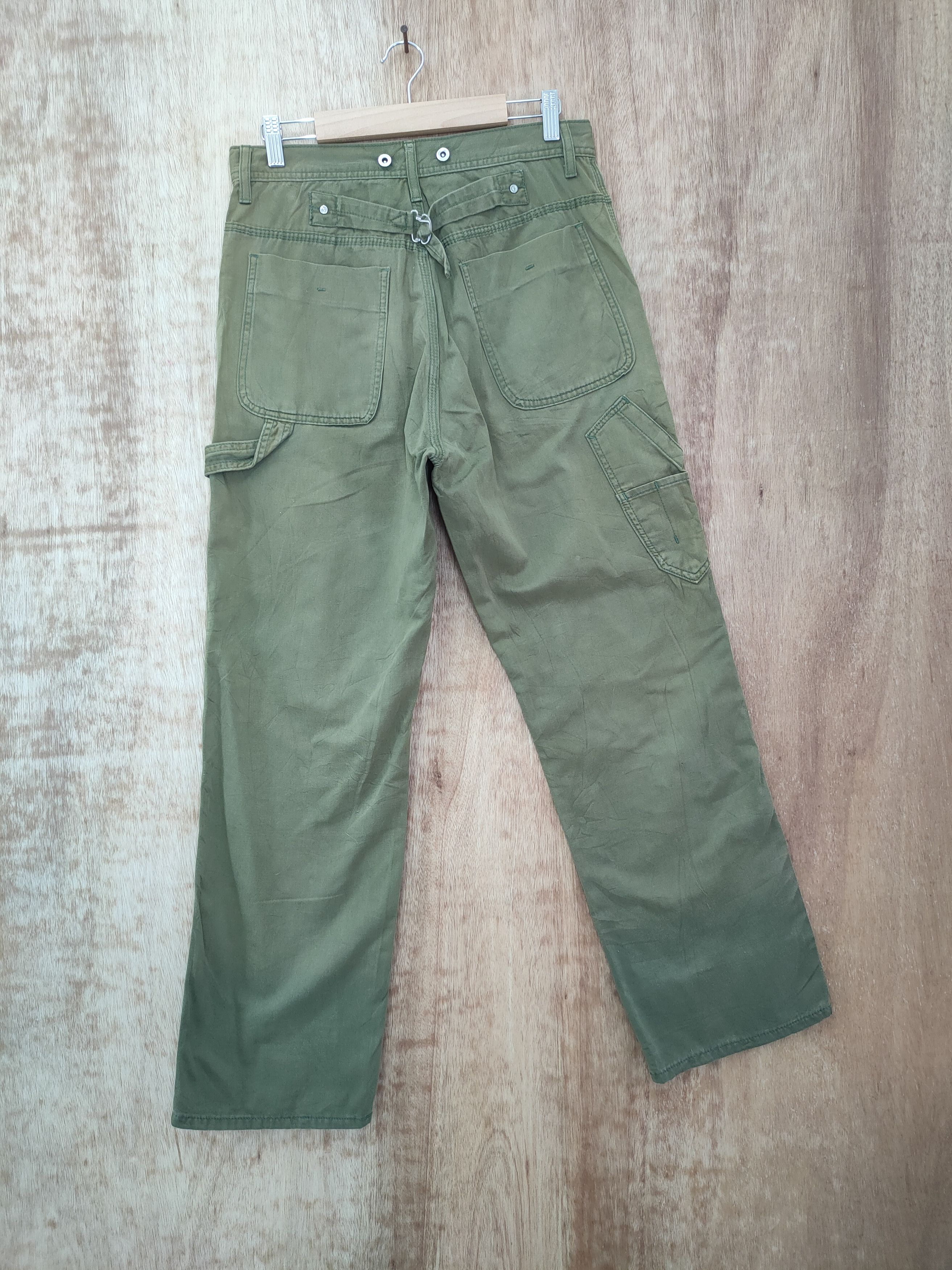 Japanese Brand DLL Rageblue japan green buckle back cargo pants #46-255T Size US 28 / EU 44 - 8 Thumbnail