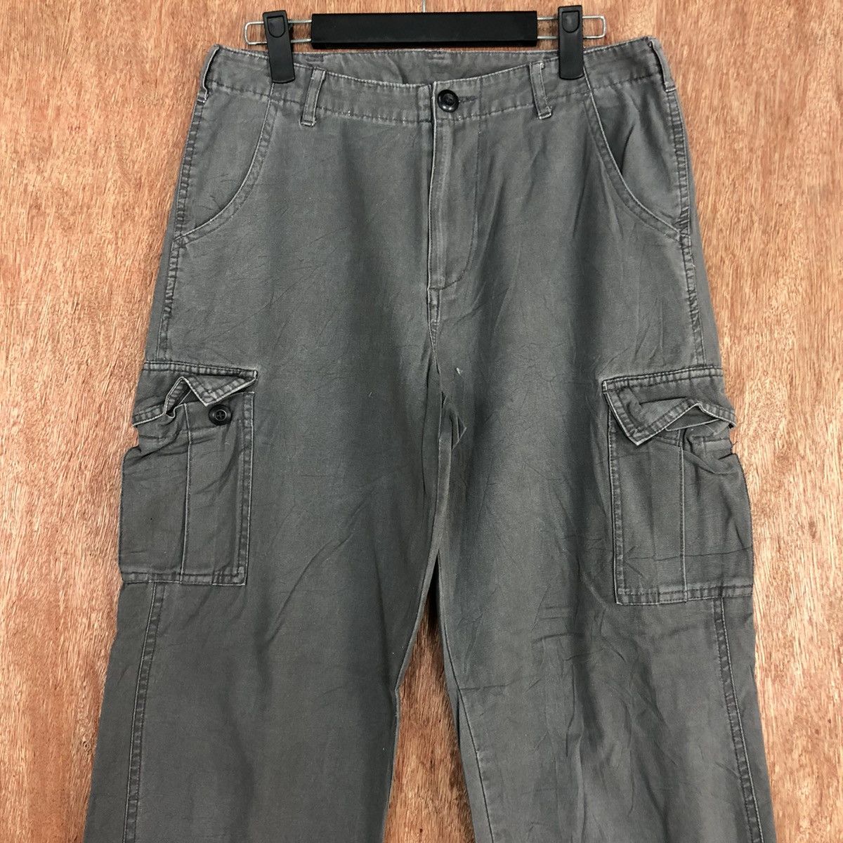 Japanese Brand × StraightFaded DLL Japan Grey Faded Multipocket Cargo Pants #c655 Size US 28 / EU 44 - 2 Thumbnail