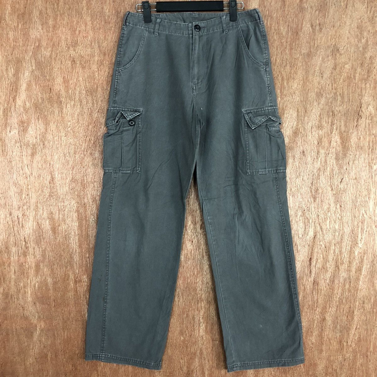 Japanese Brand × StraightFaded DLL Japan Grey Faded Multipocket Cargo Pants #c655 Size US 28 / EU 44 - 1 Thumbnail