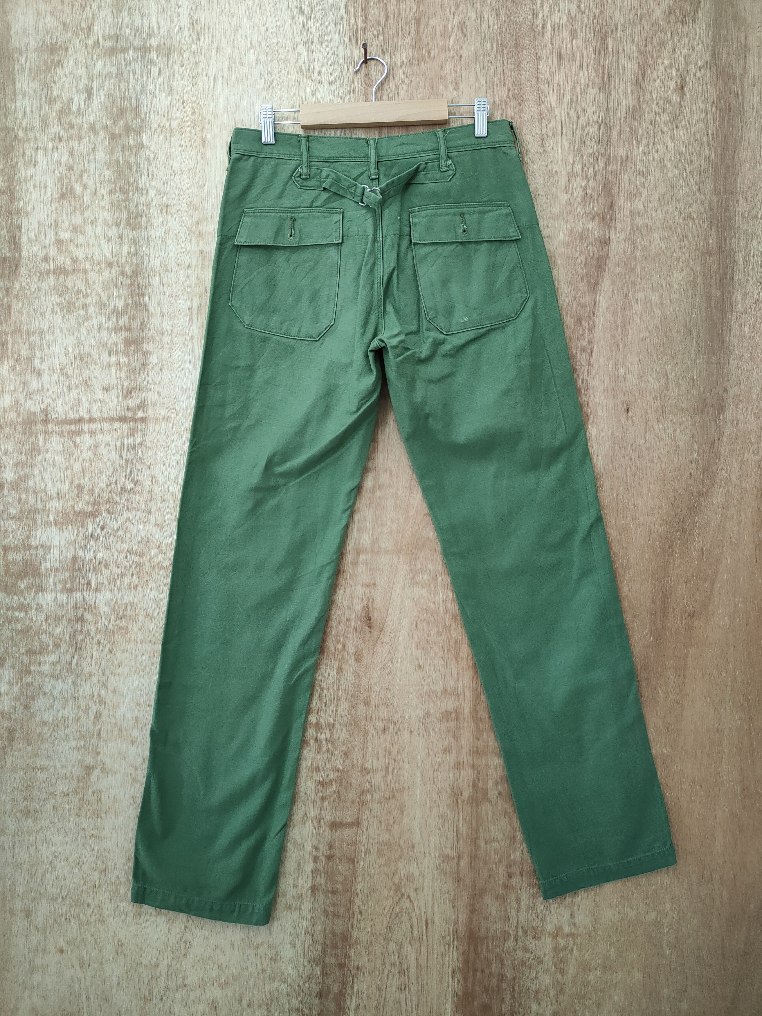 Japanese Brand DLL D.M.G japan green buckle back cargo pants #46-215 Size US 29 - 5 Thumbnail