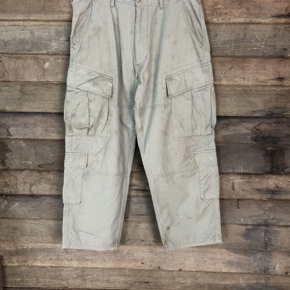 Alpha Industries Alpha Industries Green Cargo Multipocket Pants #6787 Size US 34 / EU 50 - 3 Thumbnail