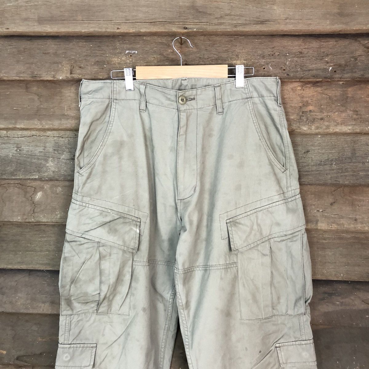 Alpha Industries Alpha Industries Green Cargo Multipocket Pants #6787 Size US 34 / EU 50 - 2 Thumbnail