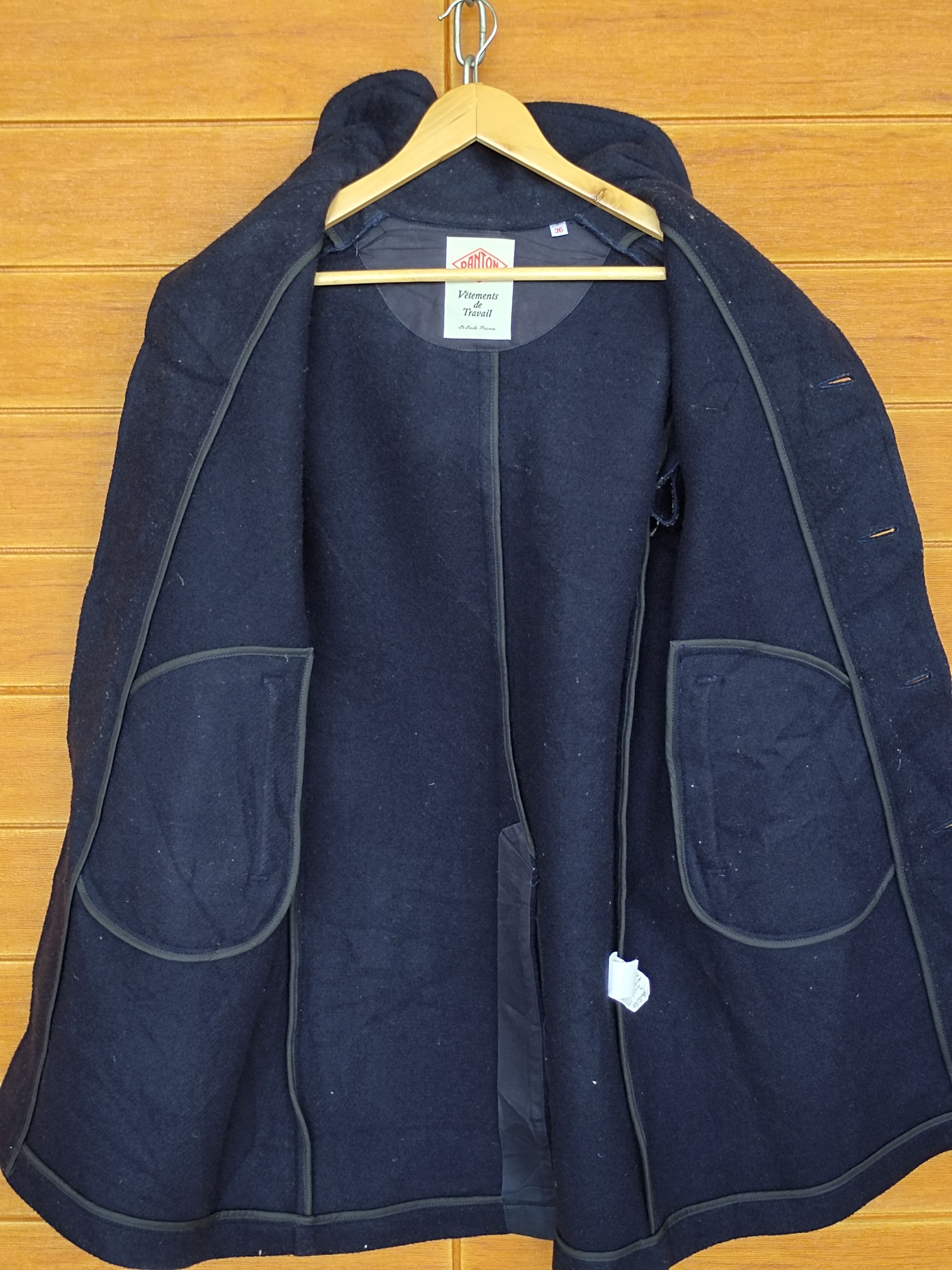 Danton Vintage DANTON Indigo Wool Long Parka Jacket Size US S / EU 44-46 / 1 - 12 Thumbnail
